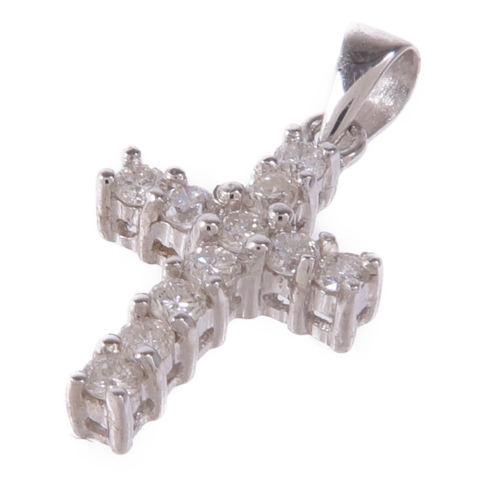 JEWELRY 【激減優惠】18K白金Diamond Pendant Top鑽石吊墜