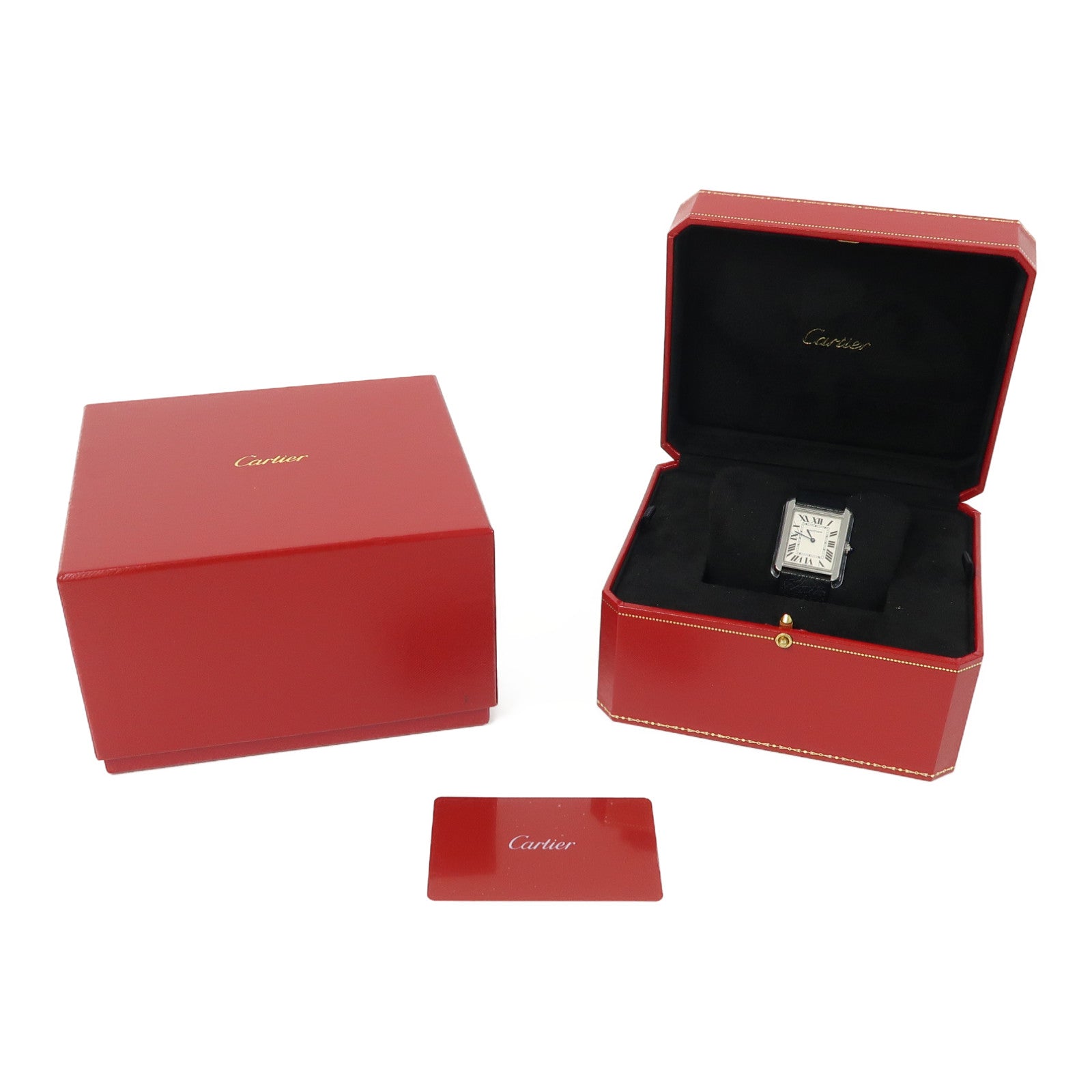 CARTIER Tank Solo不鏽鋼手錶石英機芯白色