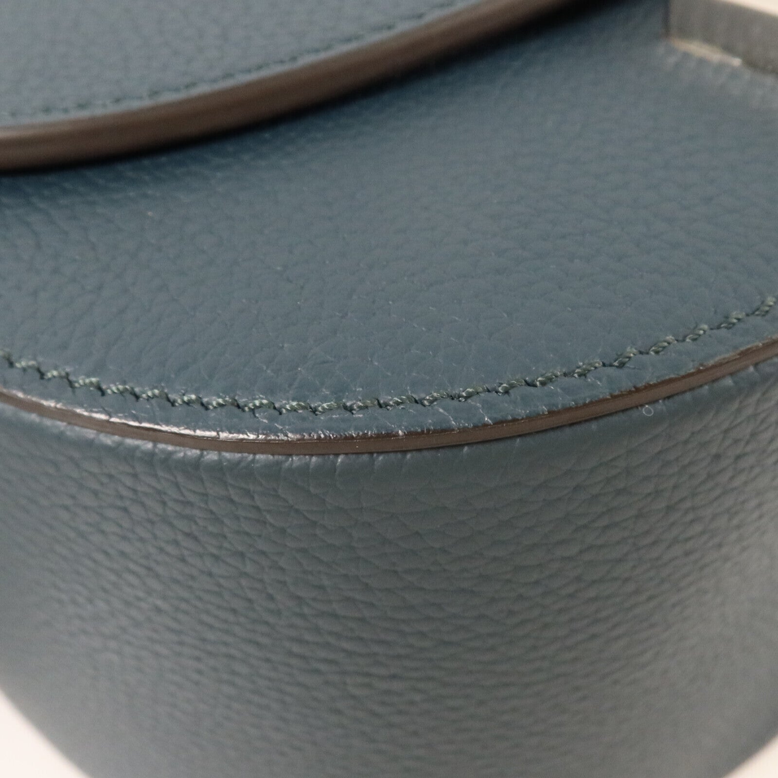 SELECTION 牛皮皮革Moynat Shoulder銀扣手挽肩背兩用袋