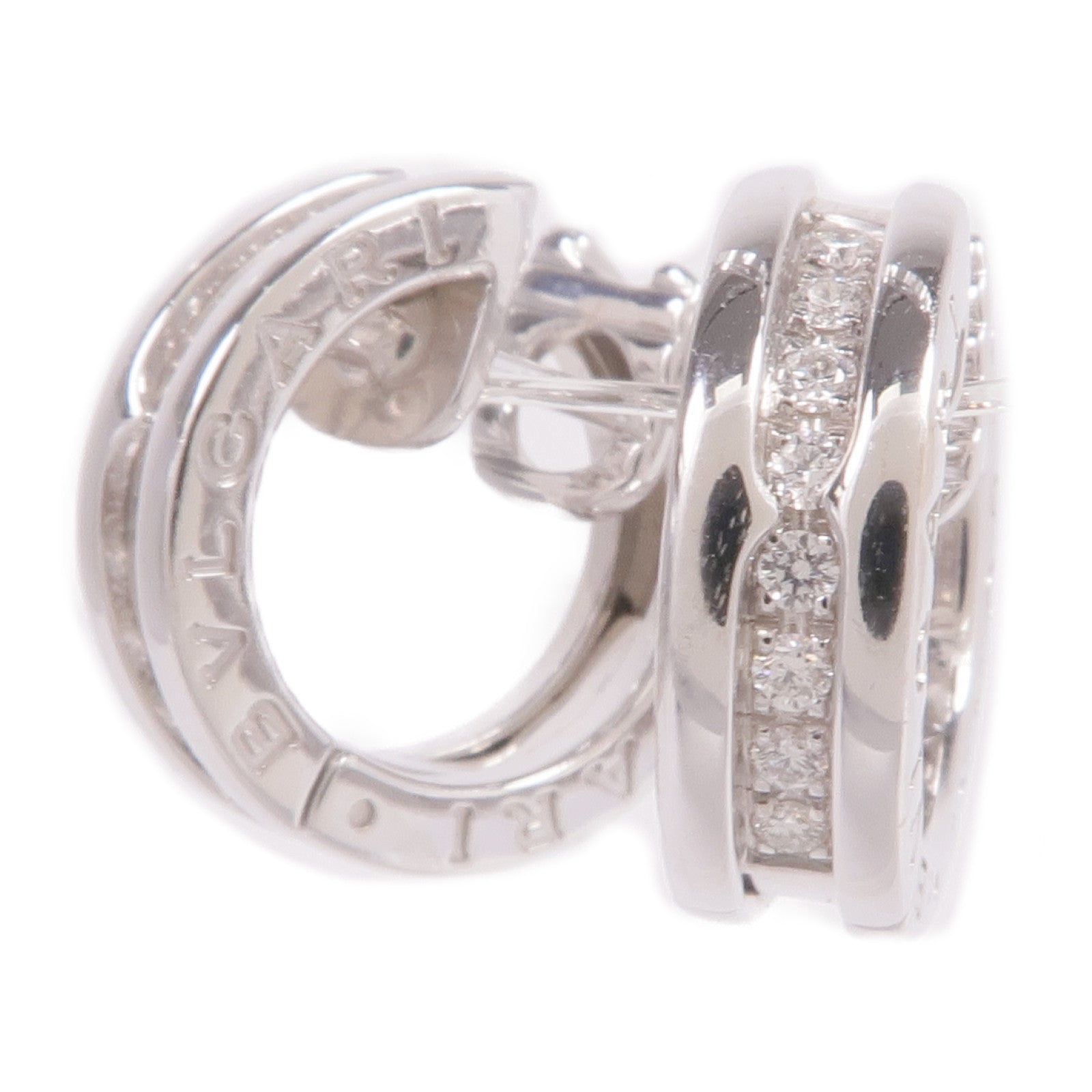 BVLGARI 18K白金B.zero1 Earrings鑽石耳環
