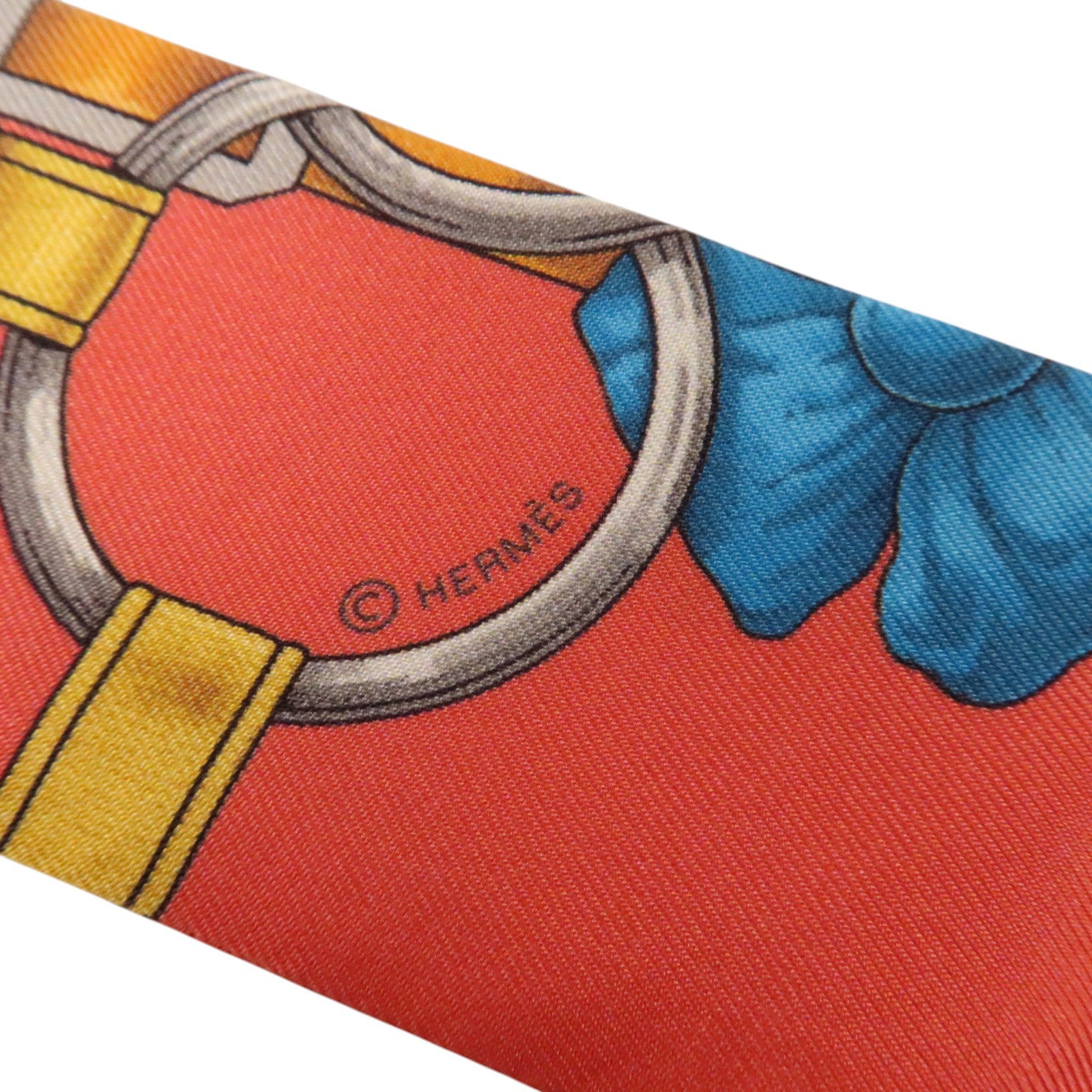 HERMES 絲質Twilly絲巾
