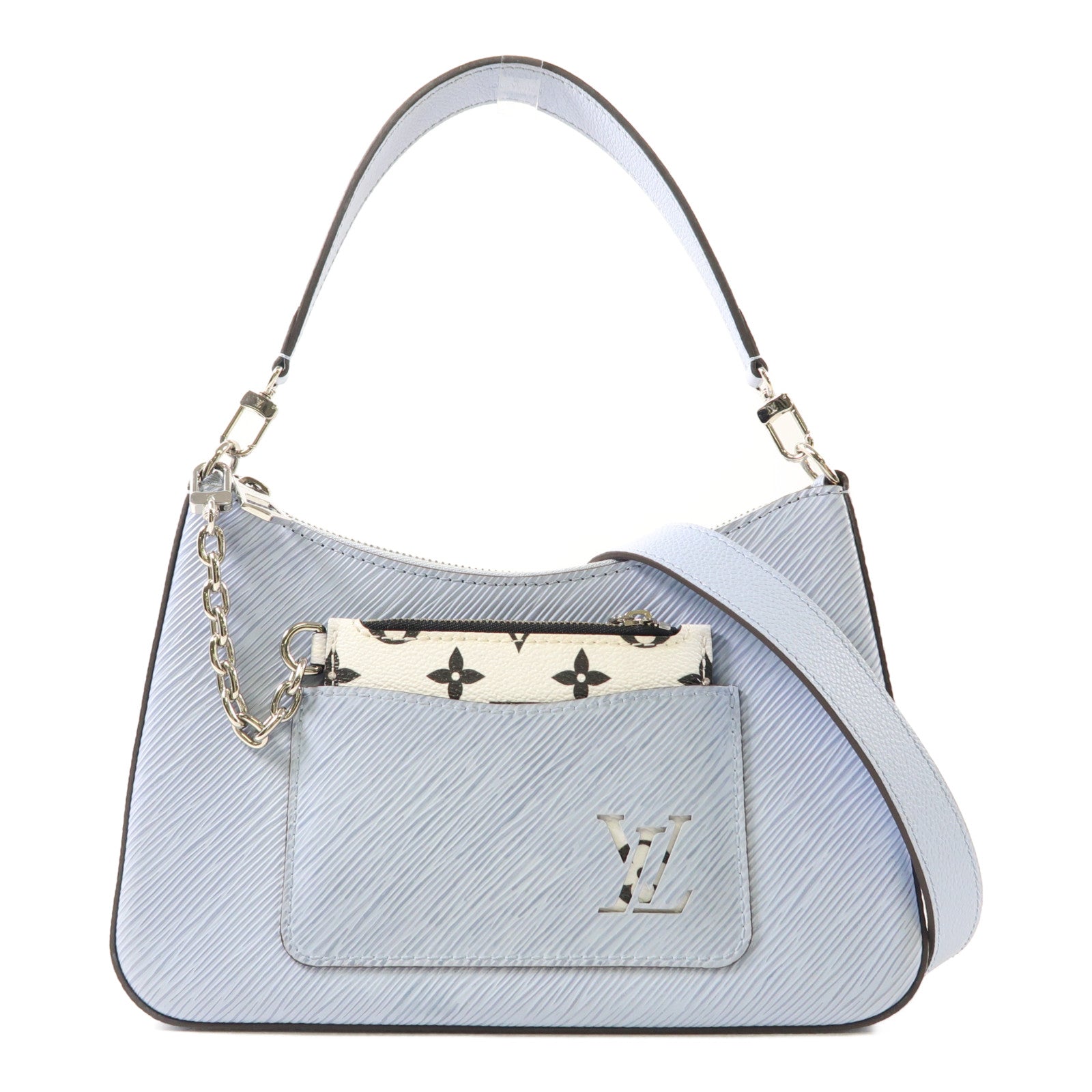 LOUIS VUITTON LV SHW Marelle 2 Way Shoulder Bag Handbag M59486 Epi Light Blue