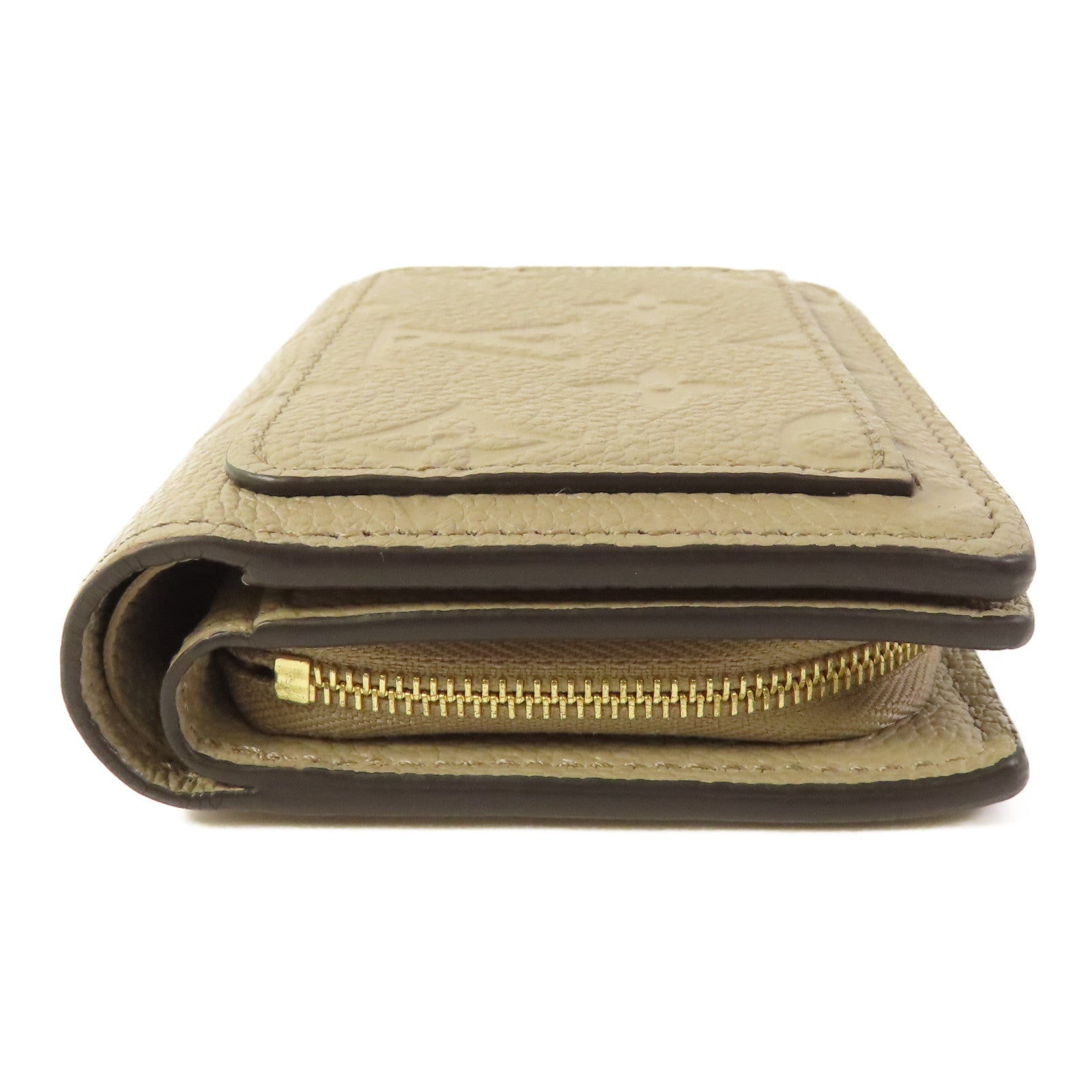 LOUIS VUITTON Clea Wallet Monogram-Empreinte Beige M80152