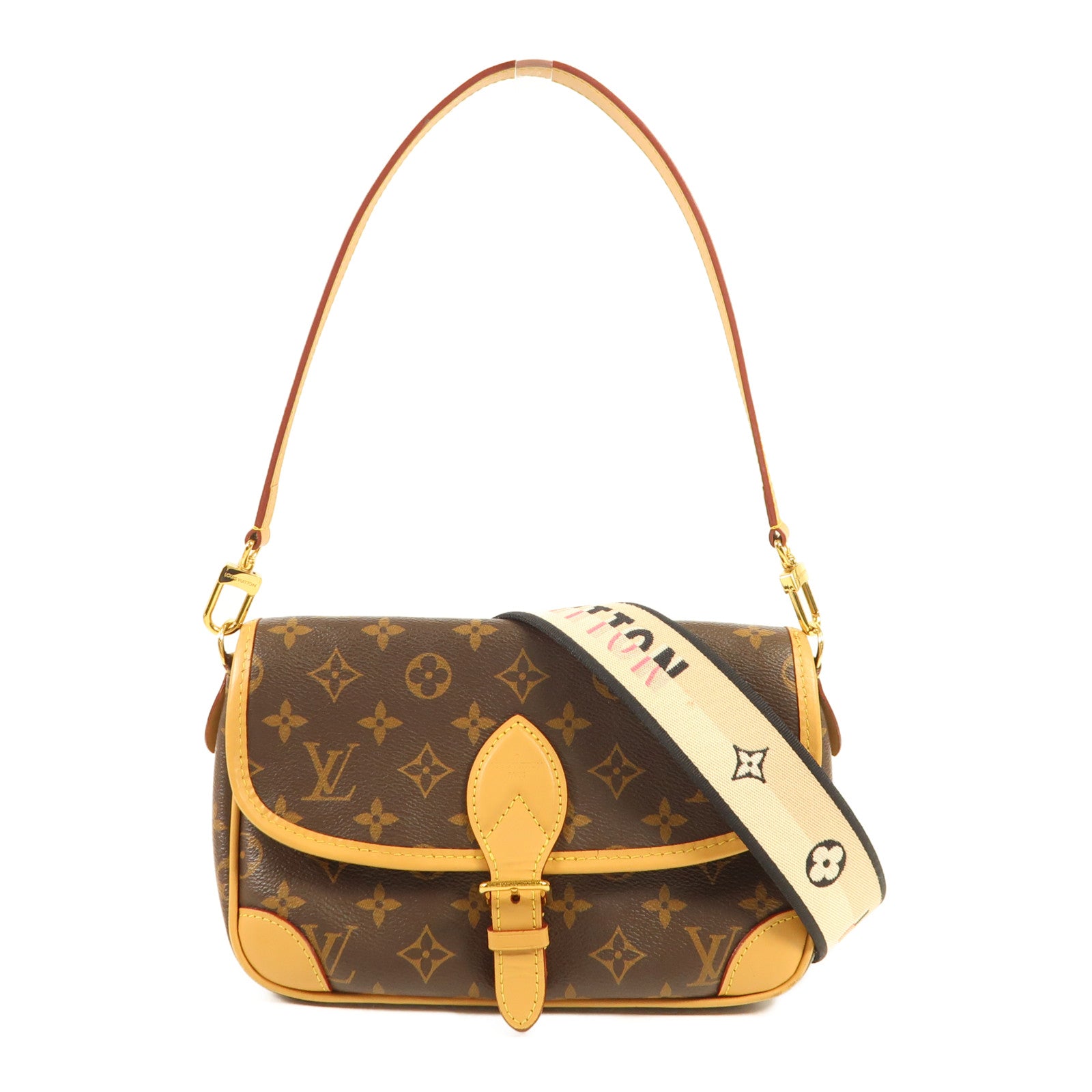 LOUIS VUITTON Monogram Diane金扣手挽肩背兩用袋