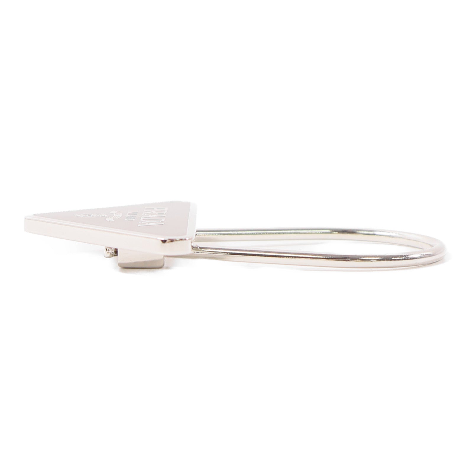PRADA 金屬Key Ring鎖匙扣黑色/銀色
