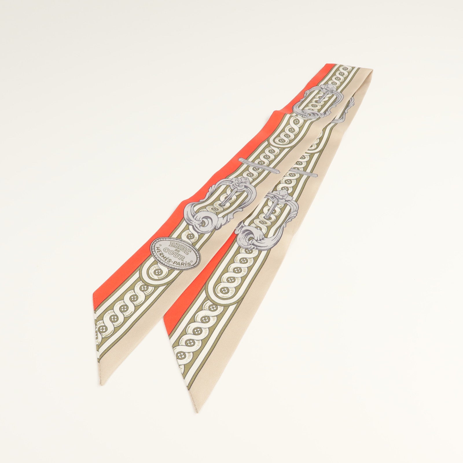 HERMES 【激減優惠】絲質Twilly絲巾