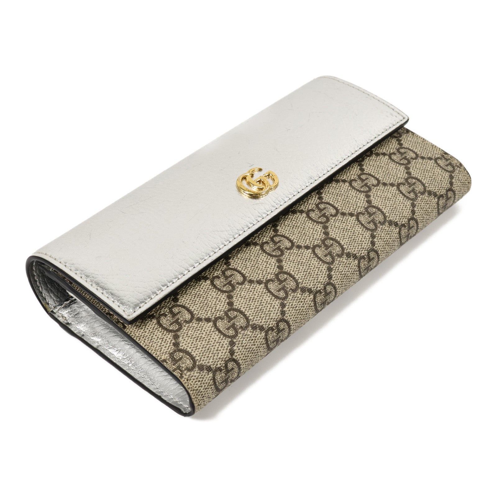 GUCCI 塗層帆布Long Wallet長錢包