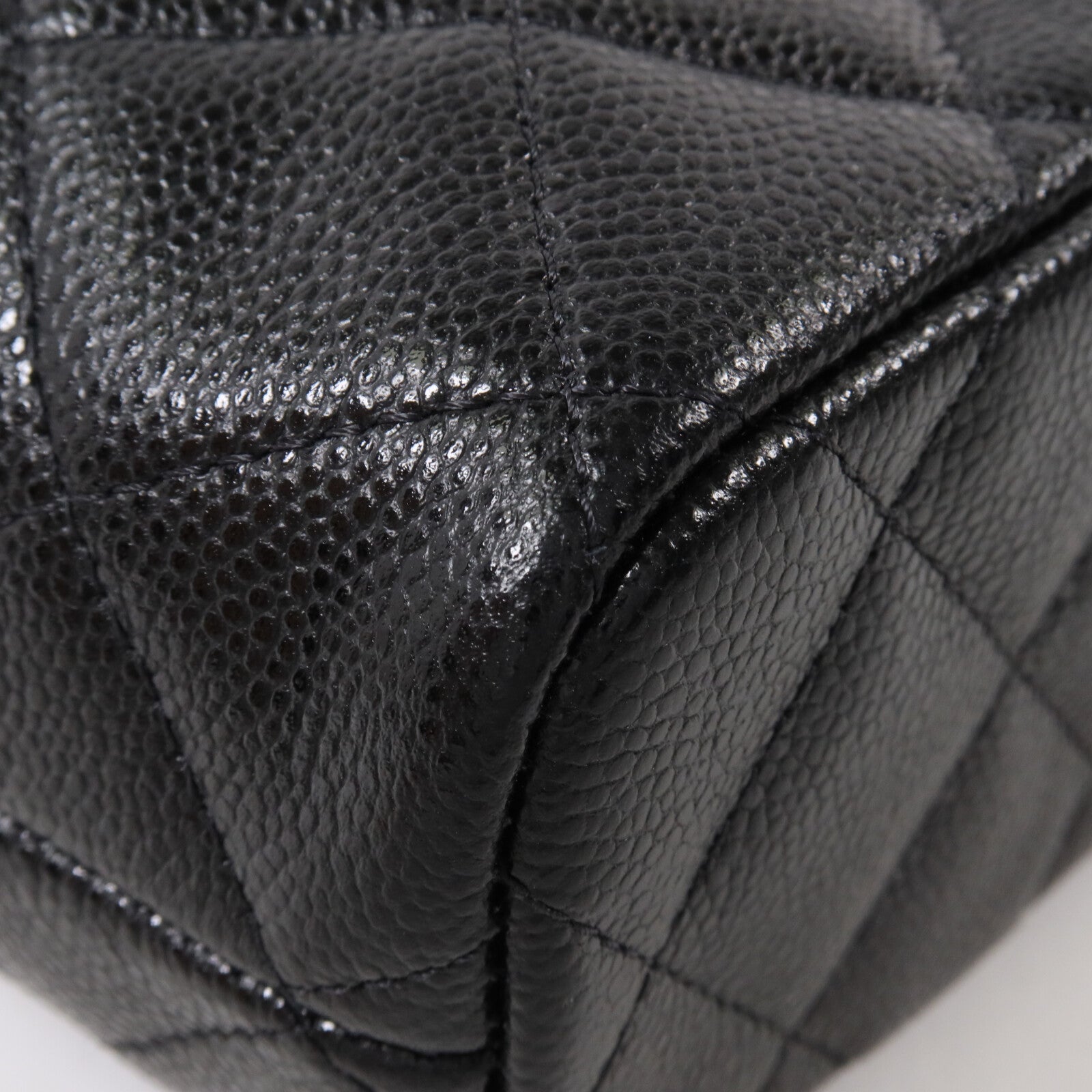 CHANEL 牛皮皮革Chain Shoulder鏈帶手挽肩背兩用袋