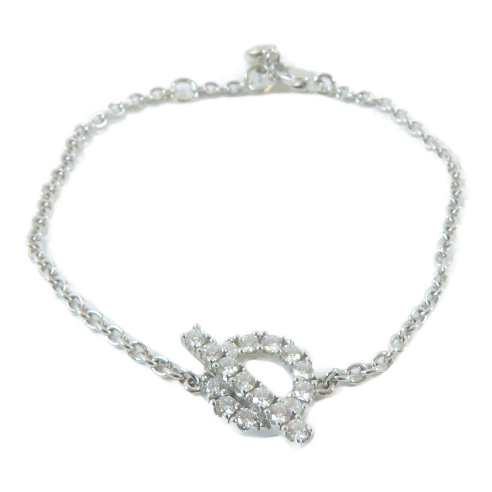 HERMES 【激減優惠】18K白金Finesse XS Diamond Bracelet 0.55ct鑽石手鏈#14.25cm