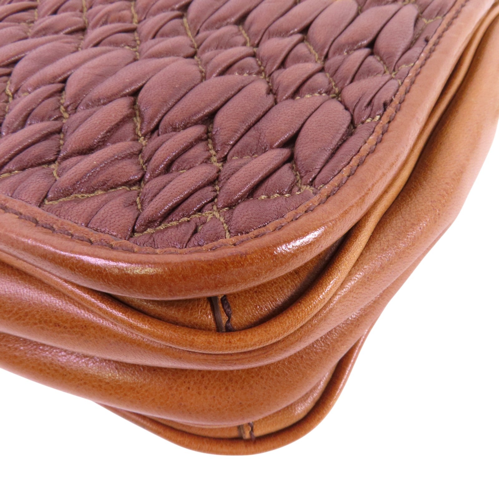 Miu Miu 羊皮皮革Shoulder Bag金扣肩背袋