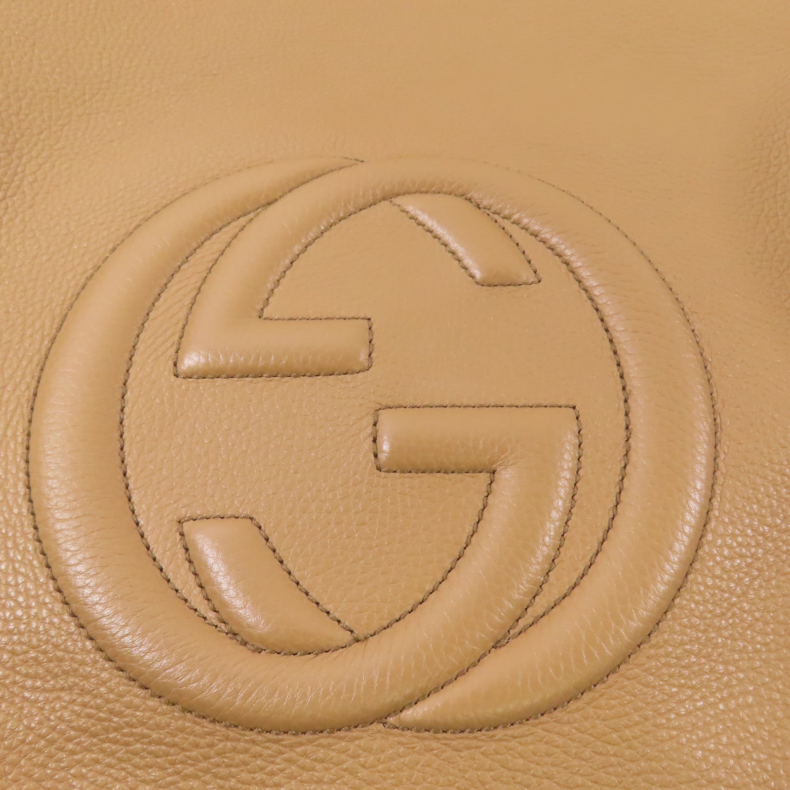 GUCCI 牛皮皮革Soho Interlocking G金扣手挽肩背兩用袋