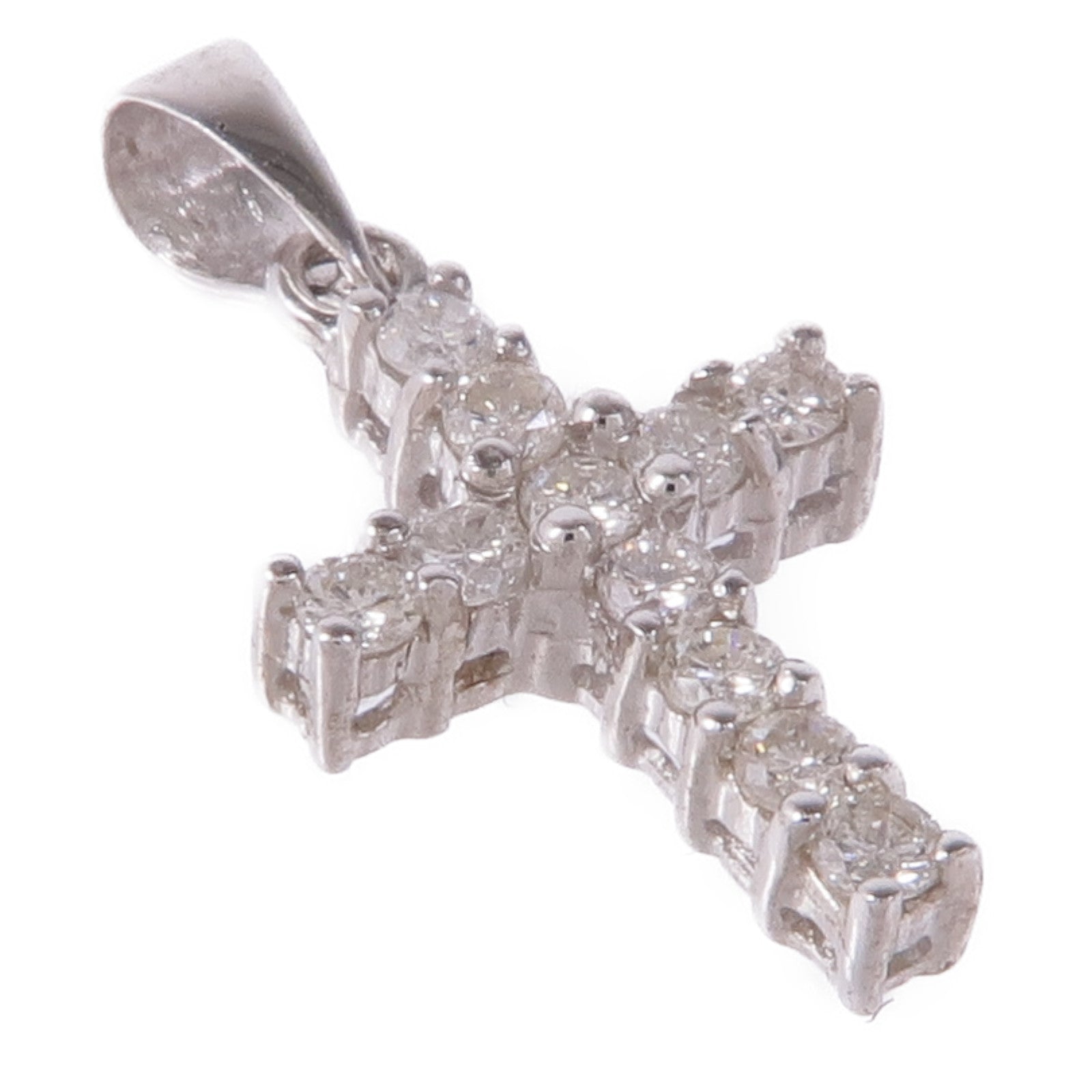 JEWELRY 【激減優惠】18K白金Diamond Pendant Top鑽石吊墜