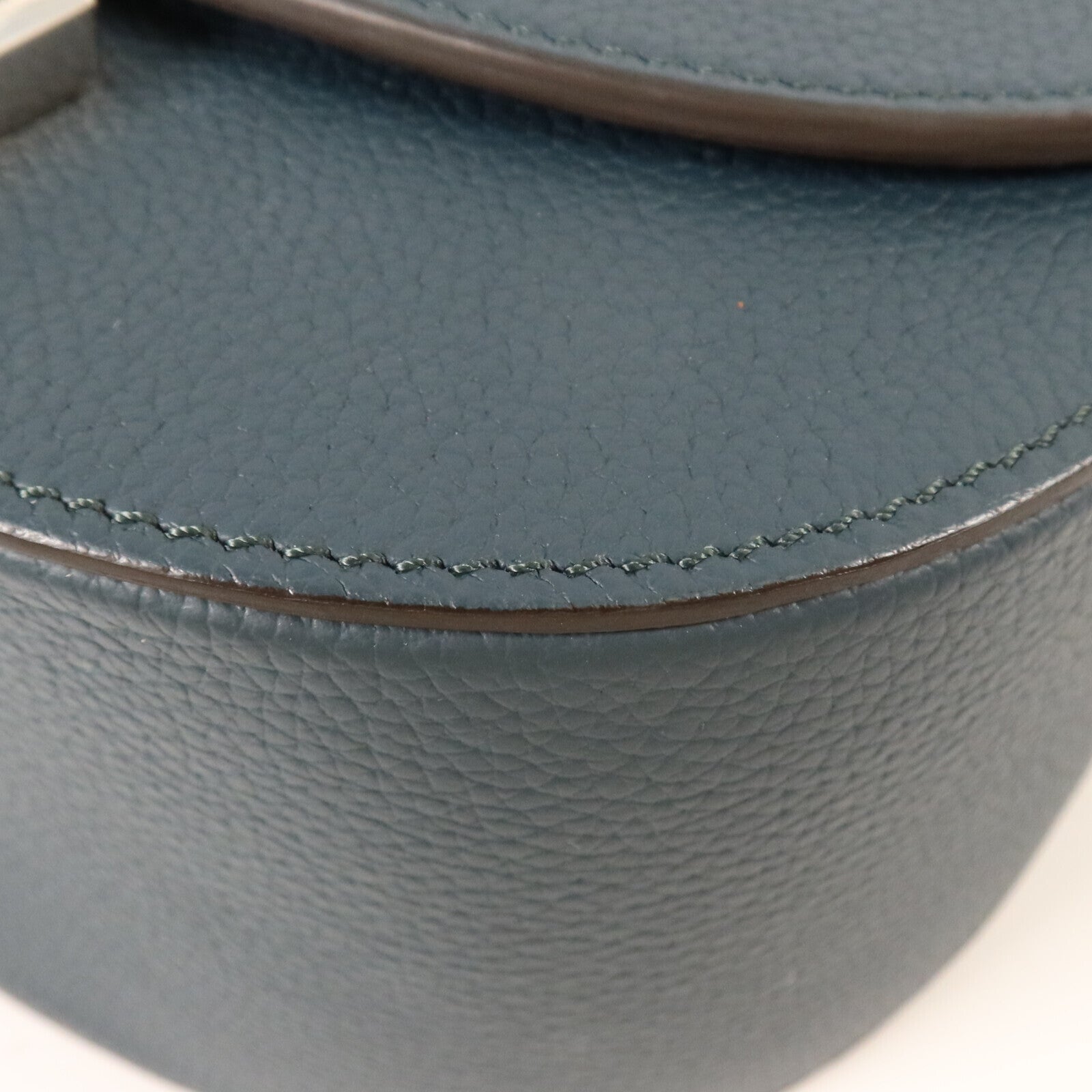 SELECTION 牛皮皮革Moynat Shoulder銀扣手挽肩背兩用袋