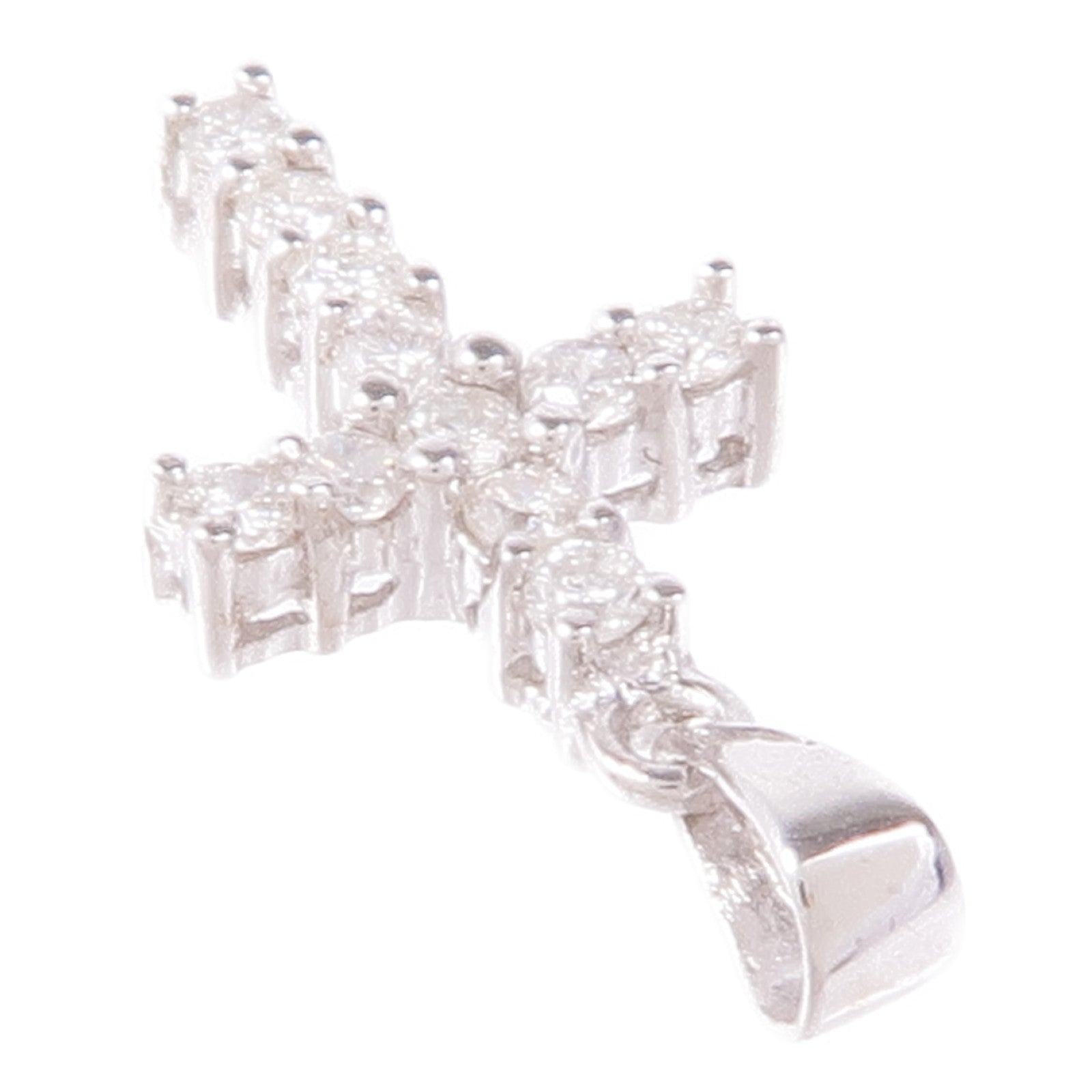 JEWELRY 【激減優惠】18K白金Diamond Pendant Top鑽石吊墜