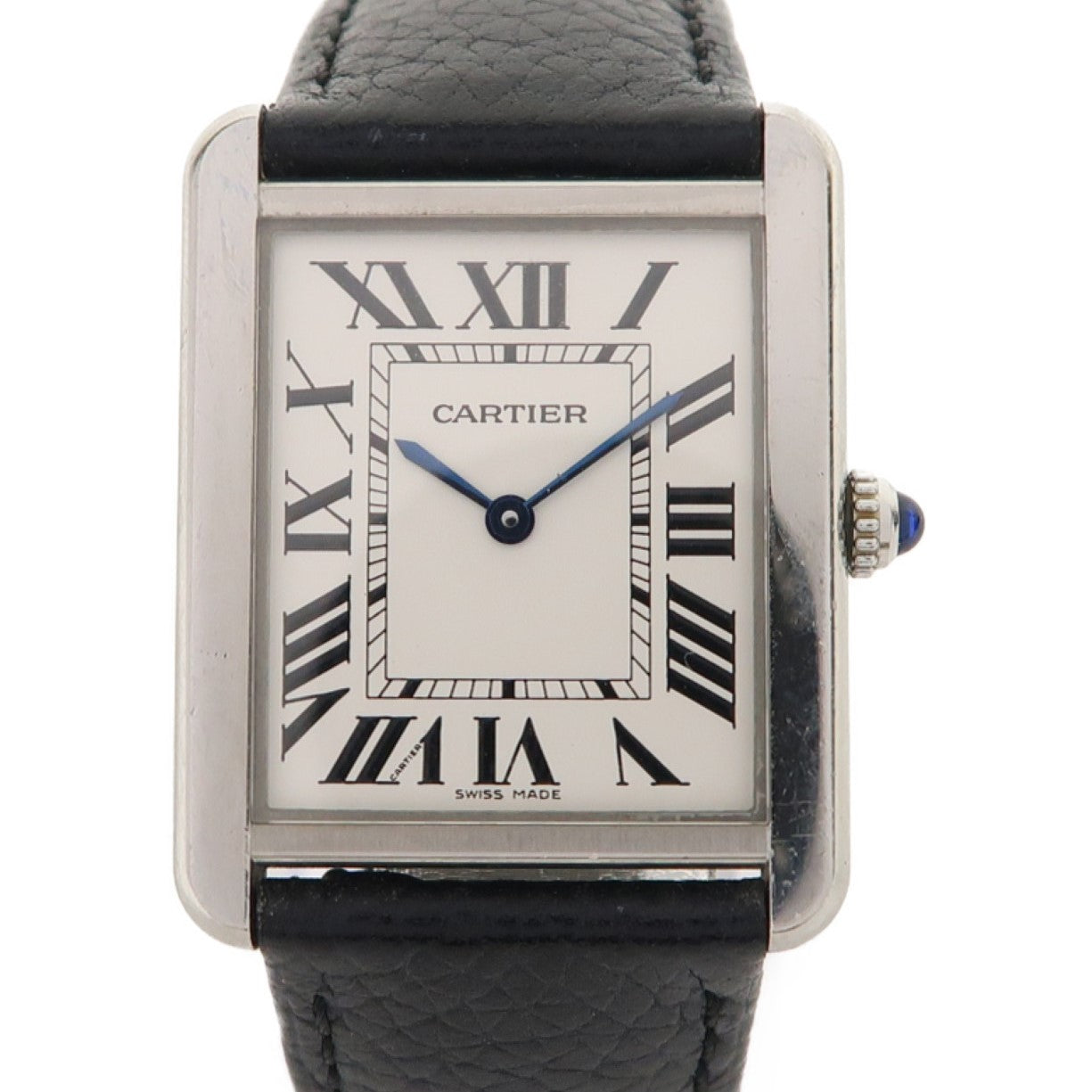 CARTIER Tank Solo不鏽鋼手錶石英機芯白色