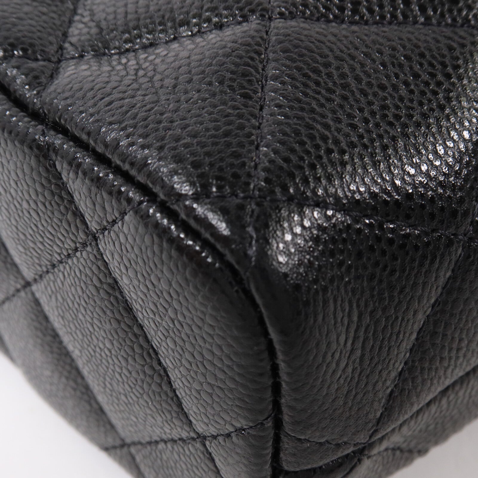 CHANEL 牛皮皮革Chain Shoulder鏈帶手挽肩背兩用袋