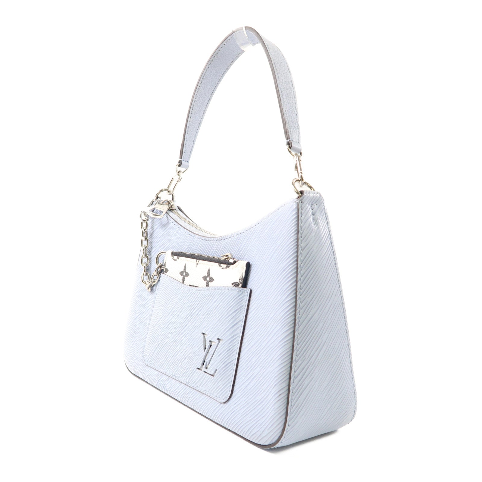 LOUIS VUITTON Epi Marelle銀扣手挽肩背兩用袋