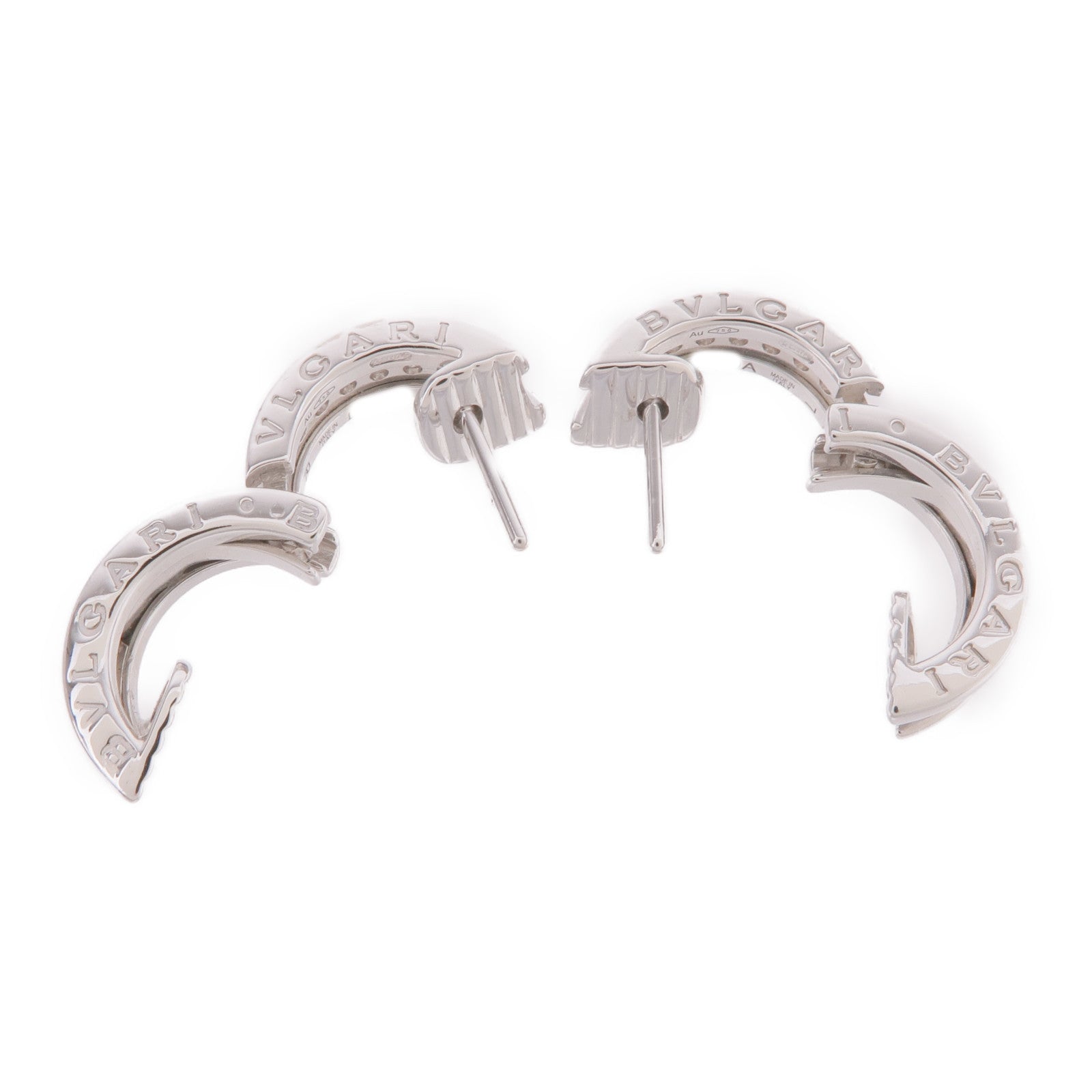 BVLGARI 18K白金B.zero1 Earrings鑽石耳環