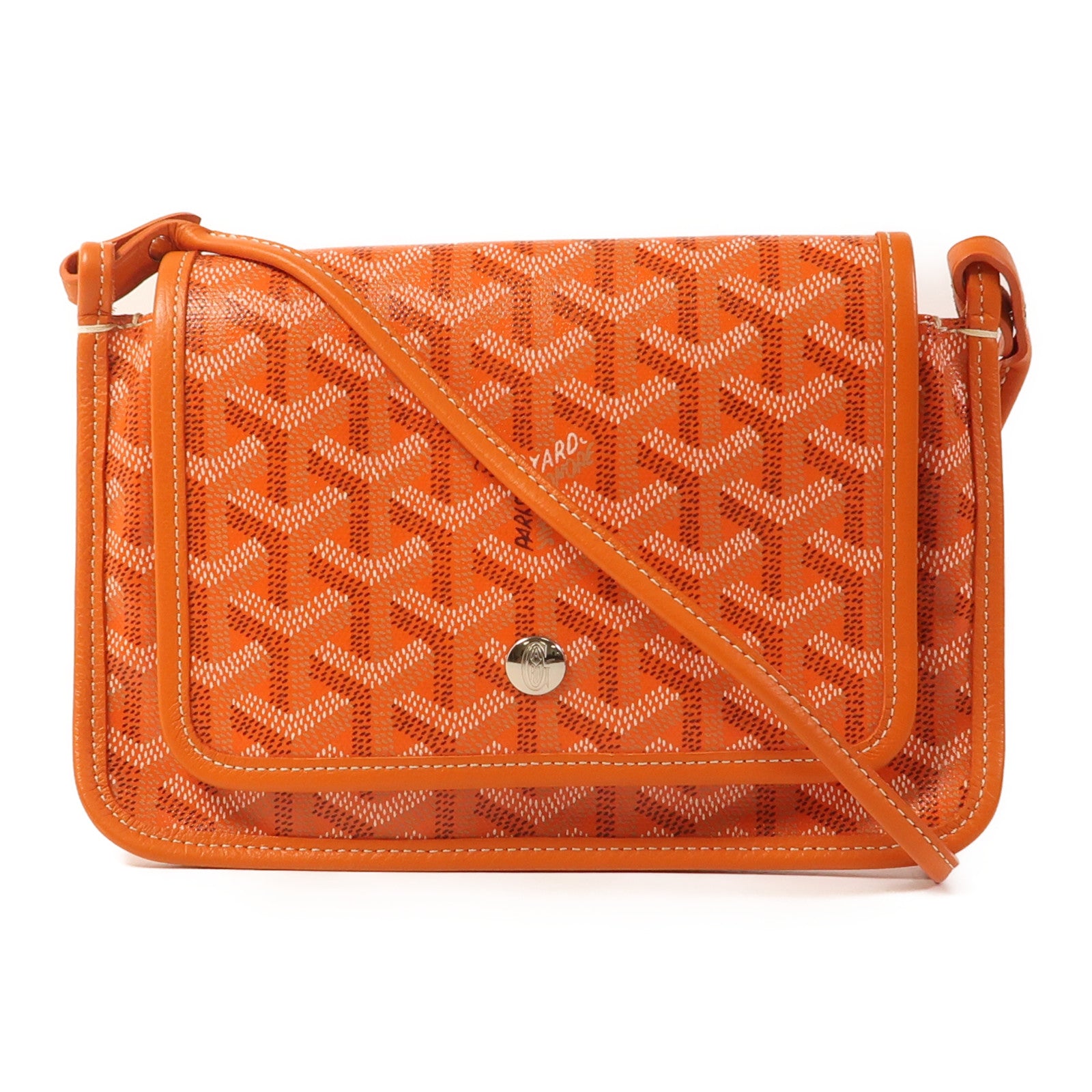 GOYARD 塗層帆布Plume銀扣肩背袋