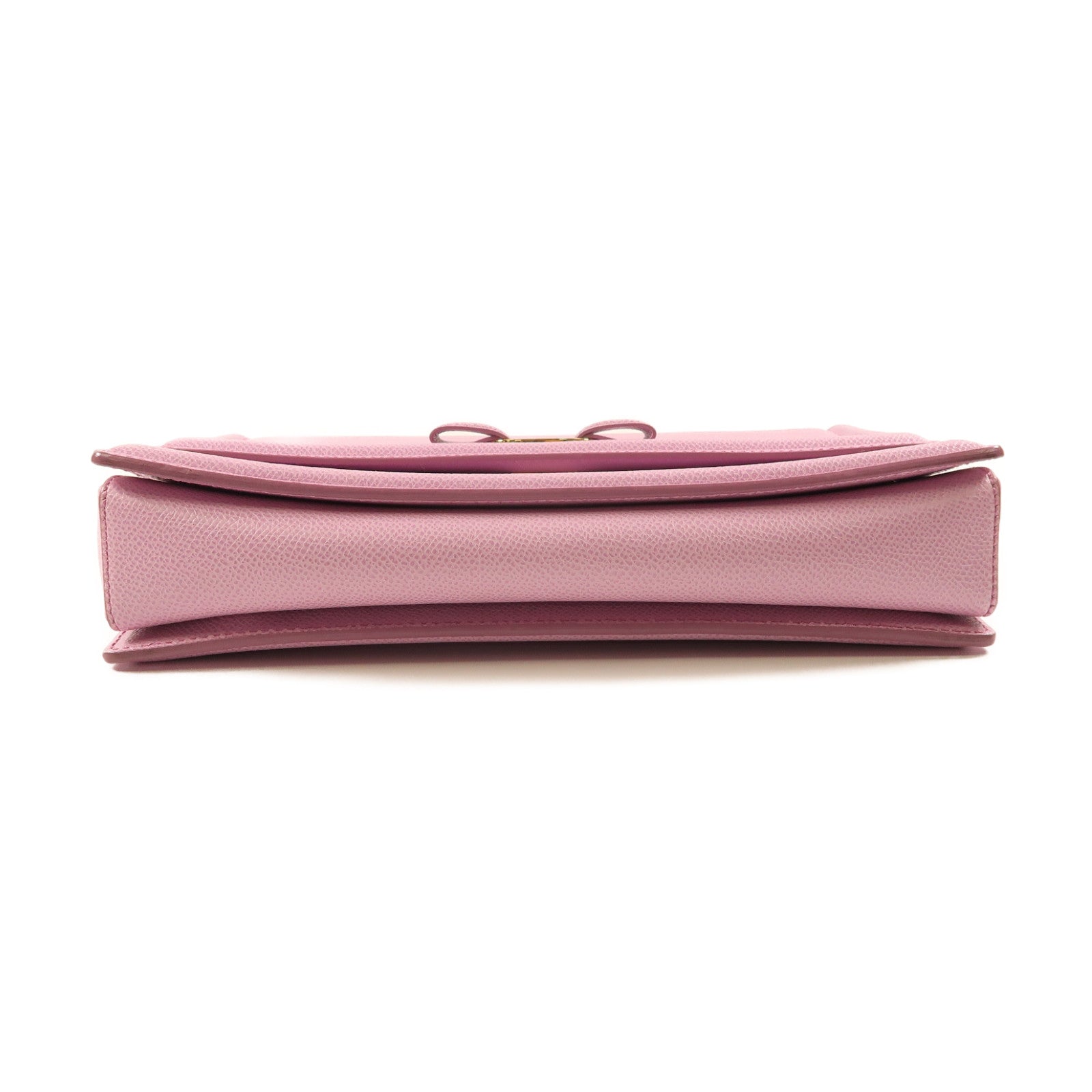 Salvatore Ferragamo 牛皮皮革Shoulder Bag金扣鏈帶肩背袋淺紫色