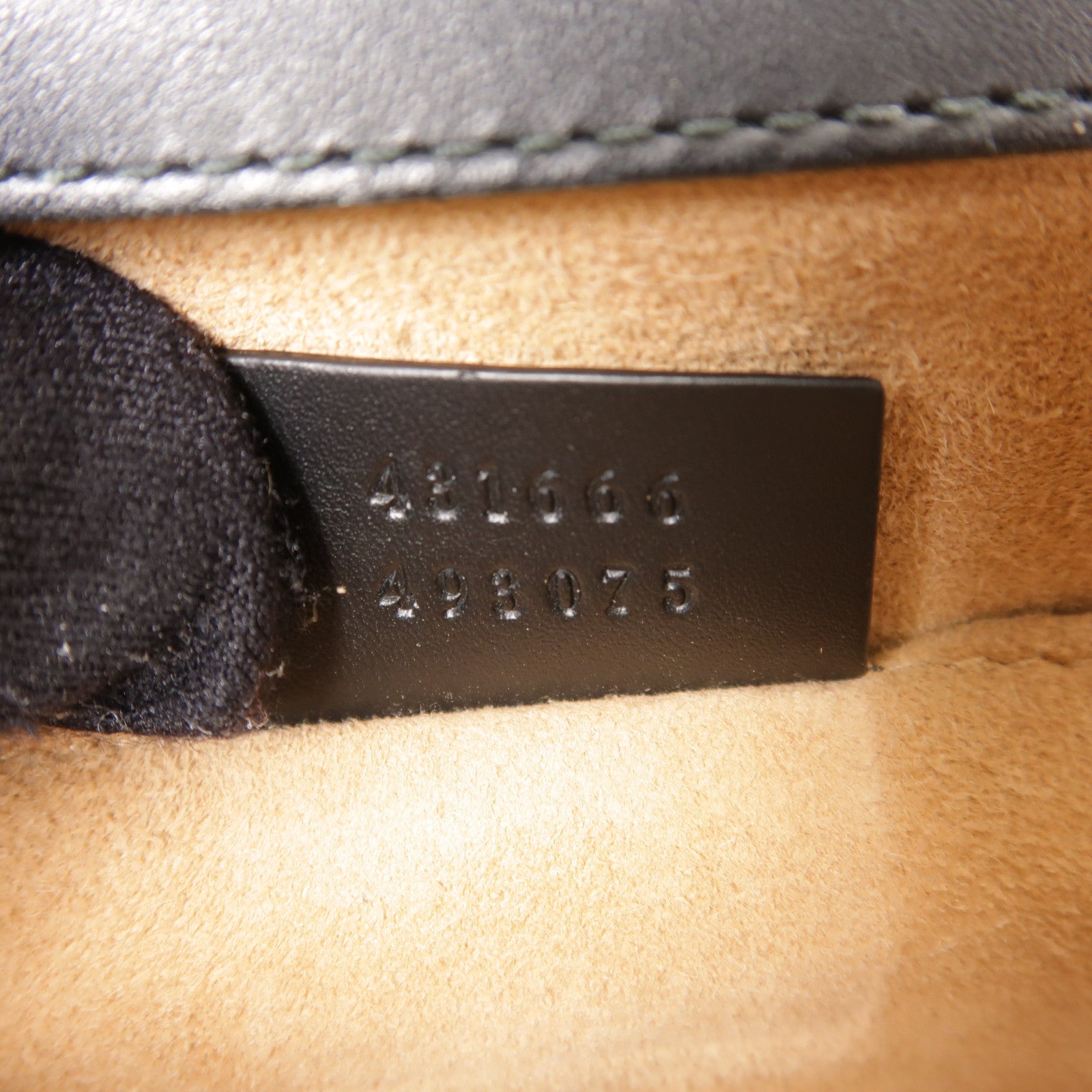 GUCCI GG GHW Sylvie Shoulder Bag Calfskin Leather Black