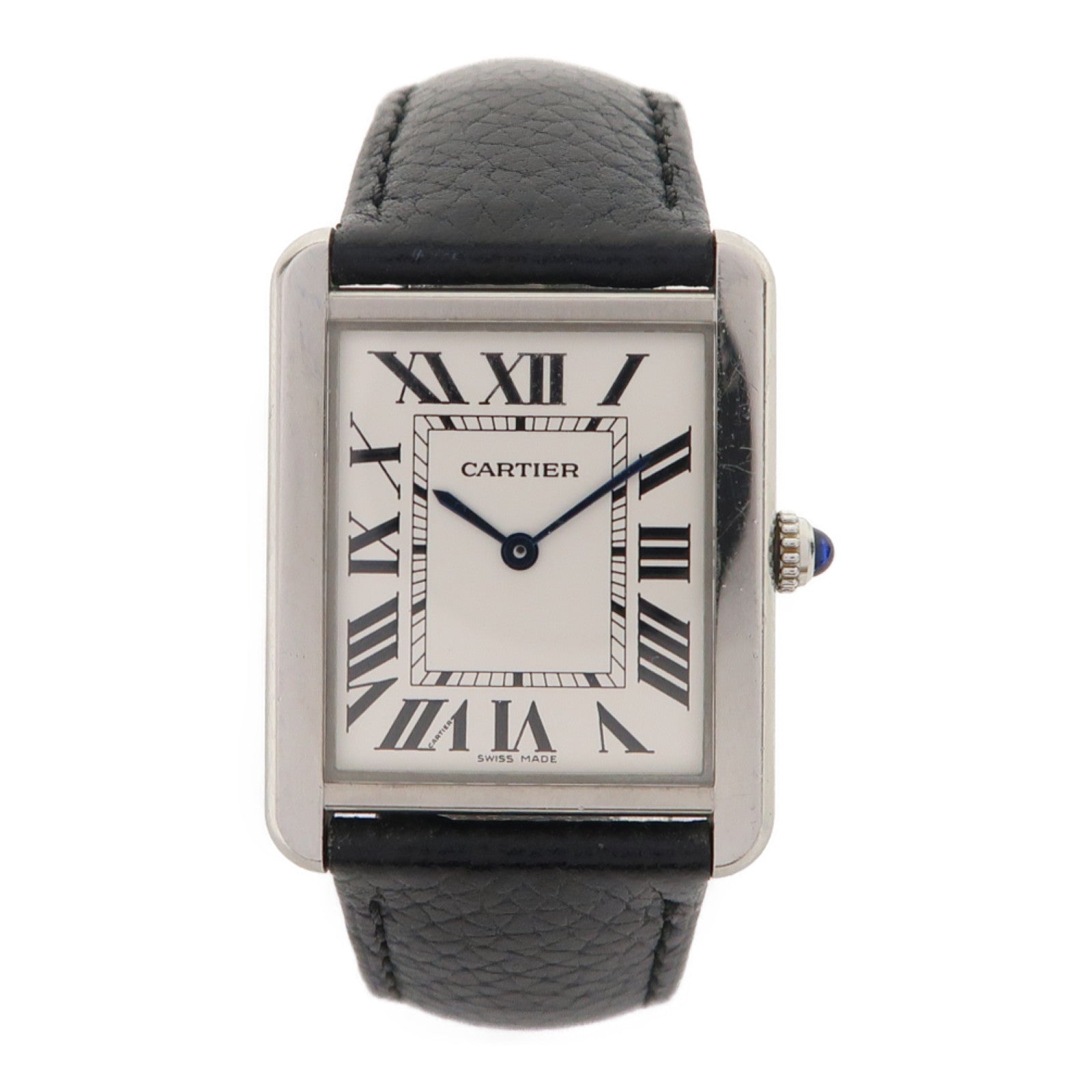 CARTIER Tank Solo不鏽鋼手錶石英機芯白色
