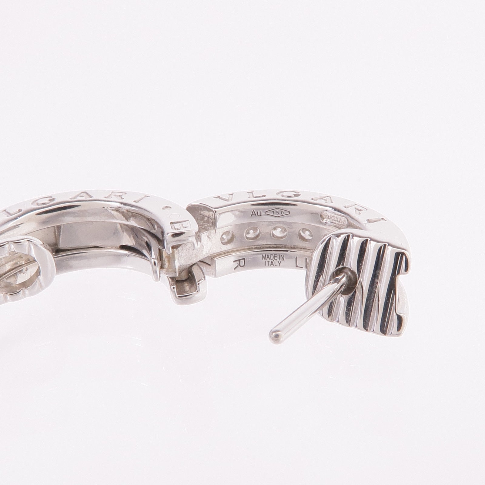 BVLGARI 18K白金B.zero1 Earrings鑽石耳環