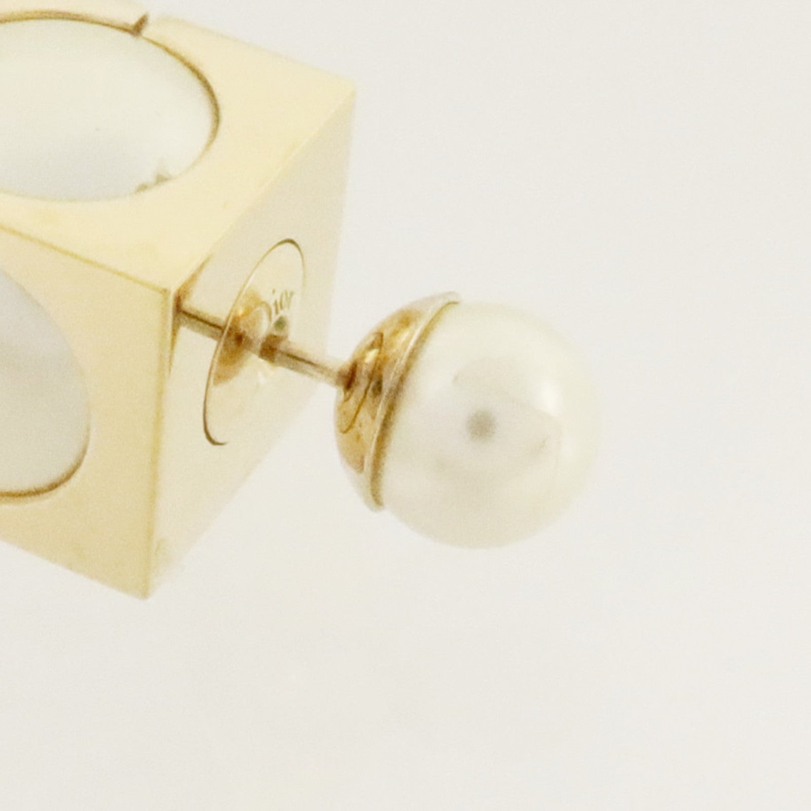 Dior PVC/金屬Tribal Cube Earrings耳環