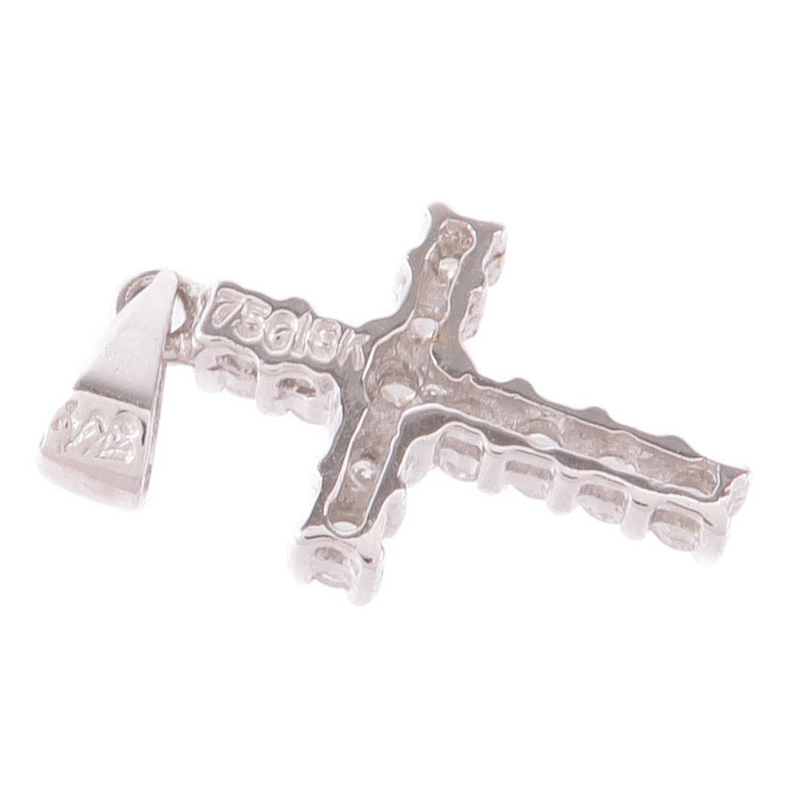 JEWELRY 18K白金Diamond Pendant Top鑽石吊墜