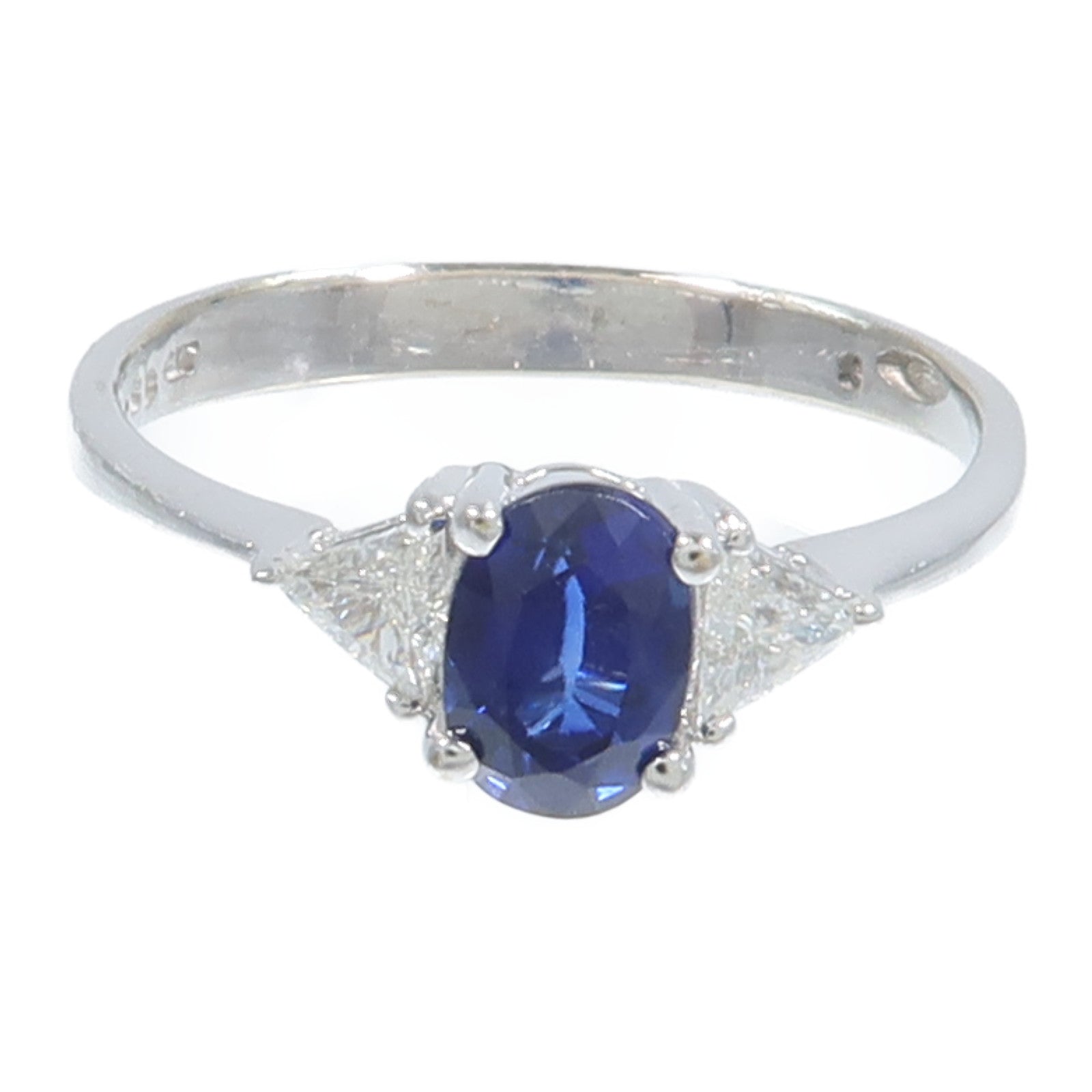 JEWELRY 18K白金Sapphire Ring藍寶石戒指