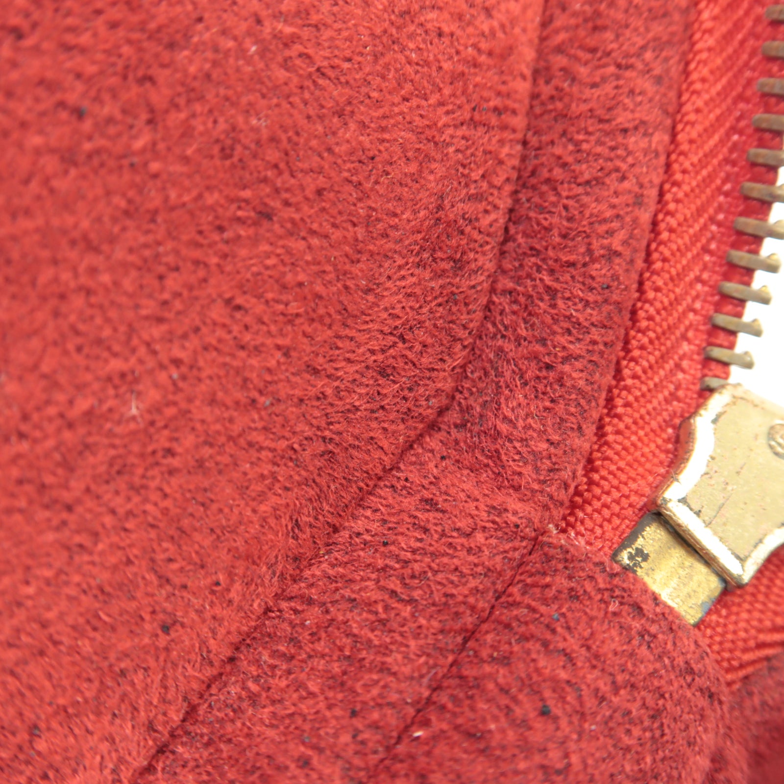 LOUIS VUITTON Epi Cannes金扣手挽袋紅色