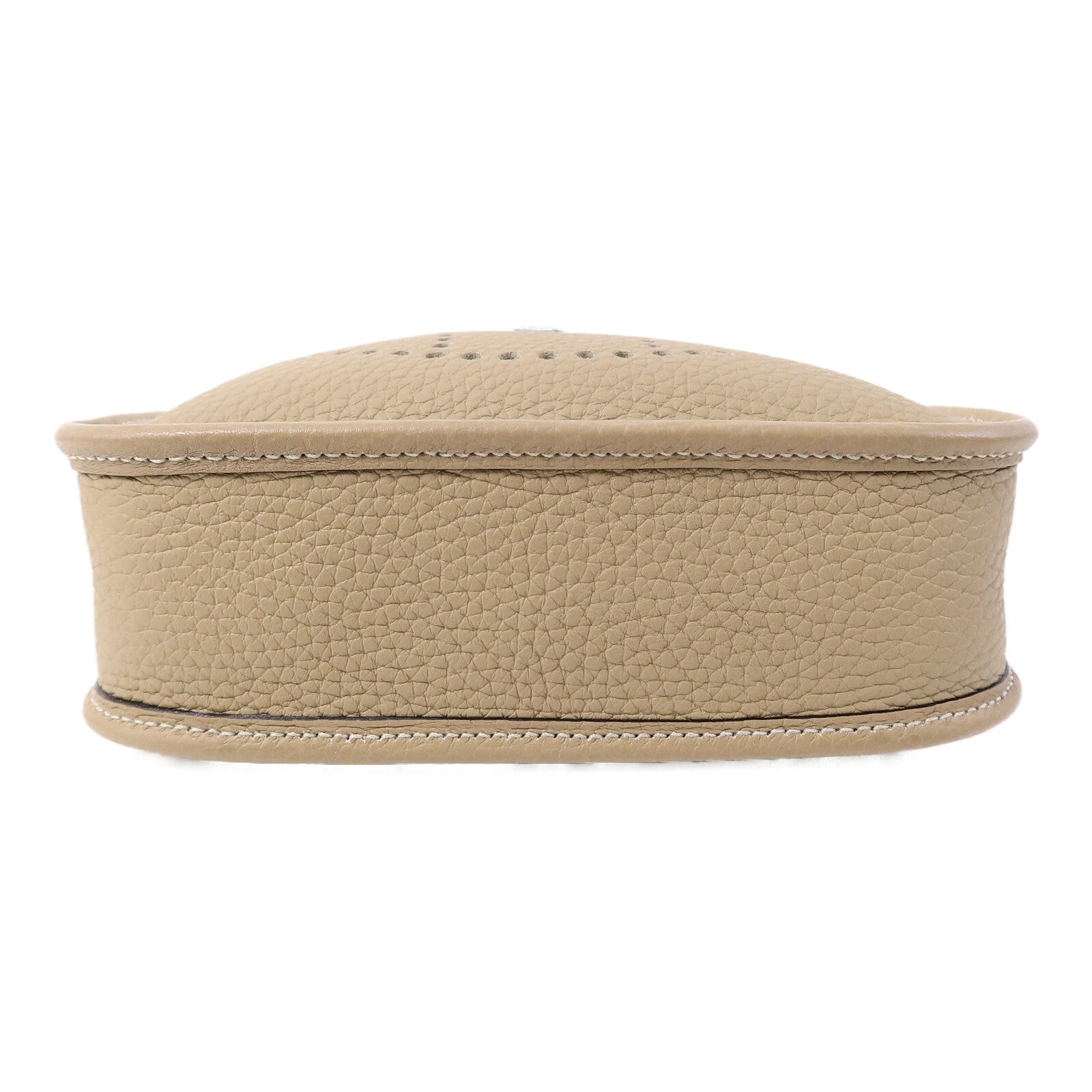 HERMES Clemence皮革Evelyne TPM肩背袋Trench/Blanc