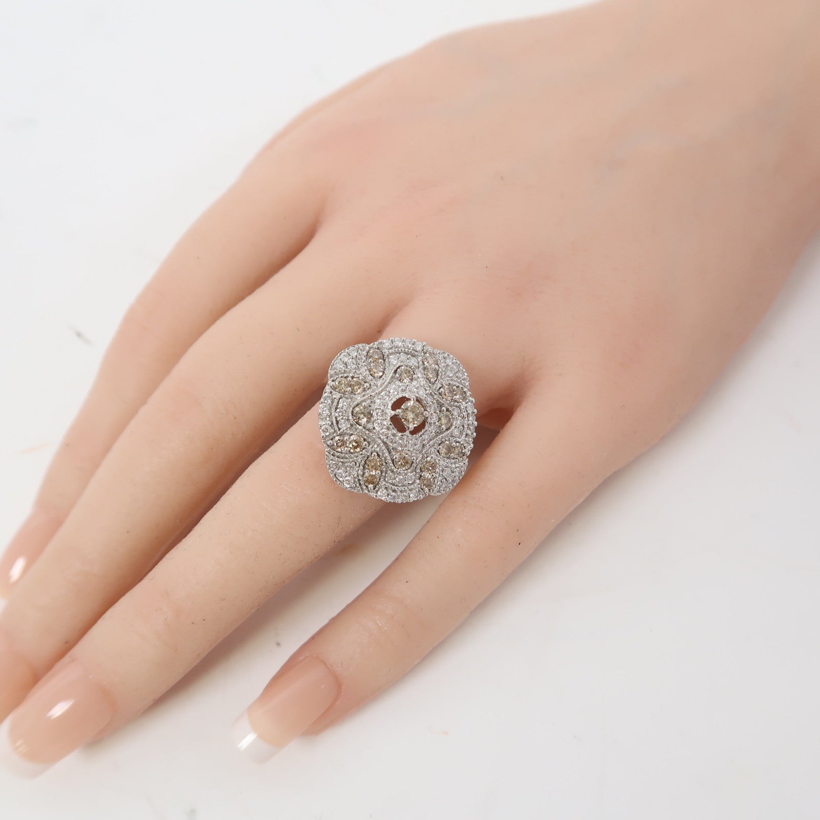 JEWELRY 【激減優惠】18K白金Diamond 8.7g鑽石戒指US#6