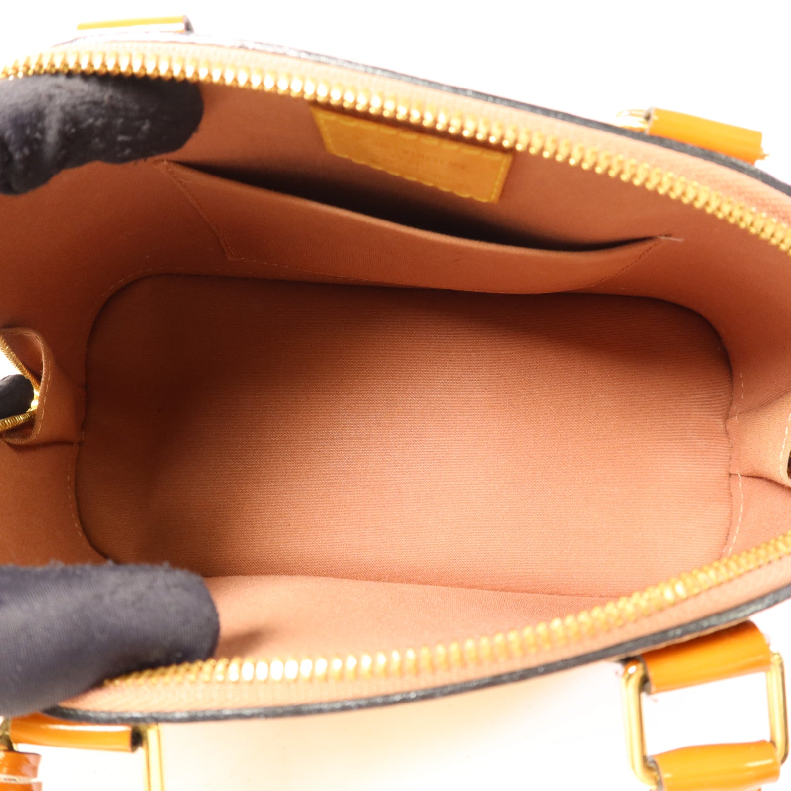 LOUIS VUITTON Vernis Alma BB金扣手挽肩背兩用袋