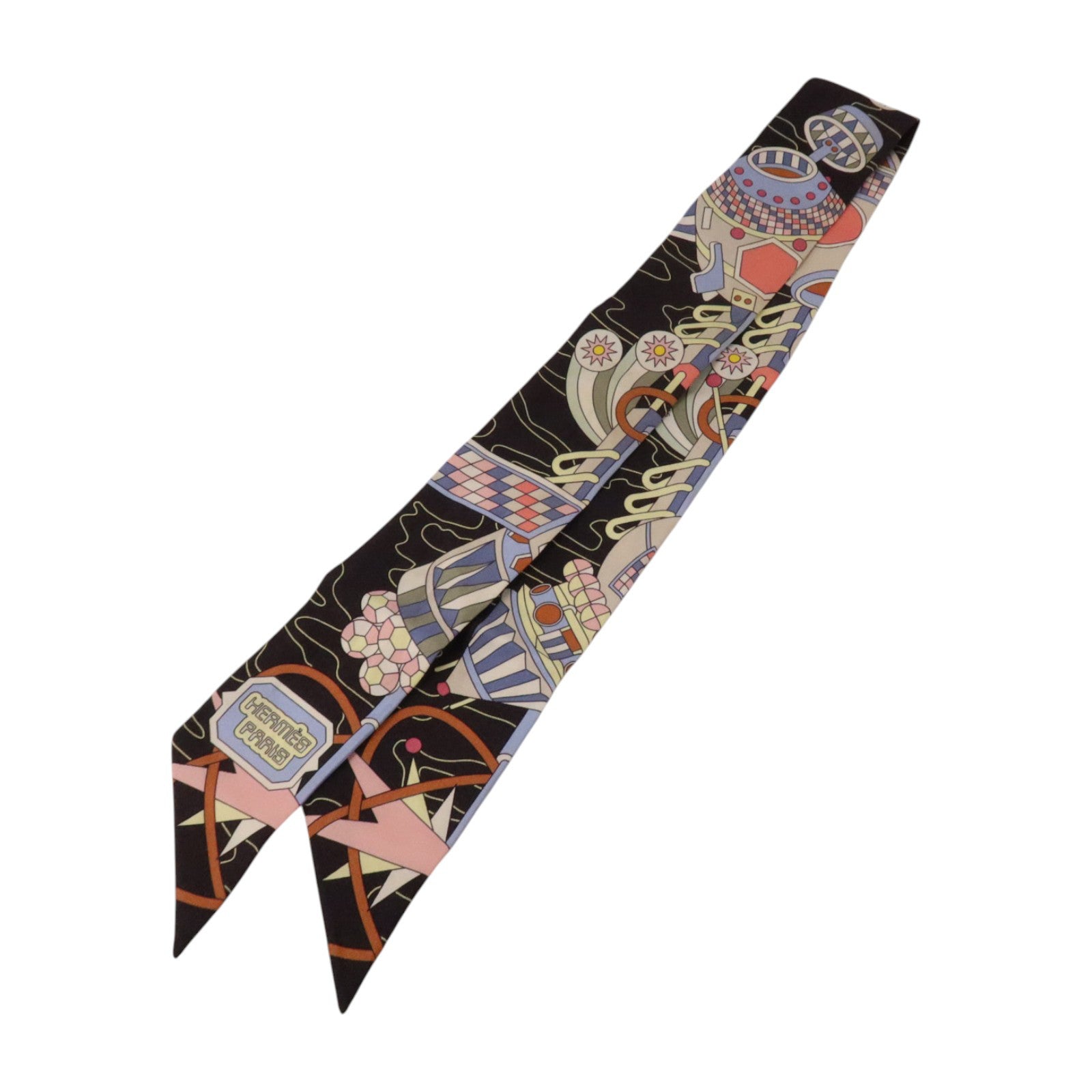HERMES 絲質Twilly絲巾