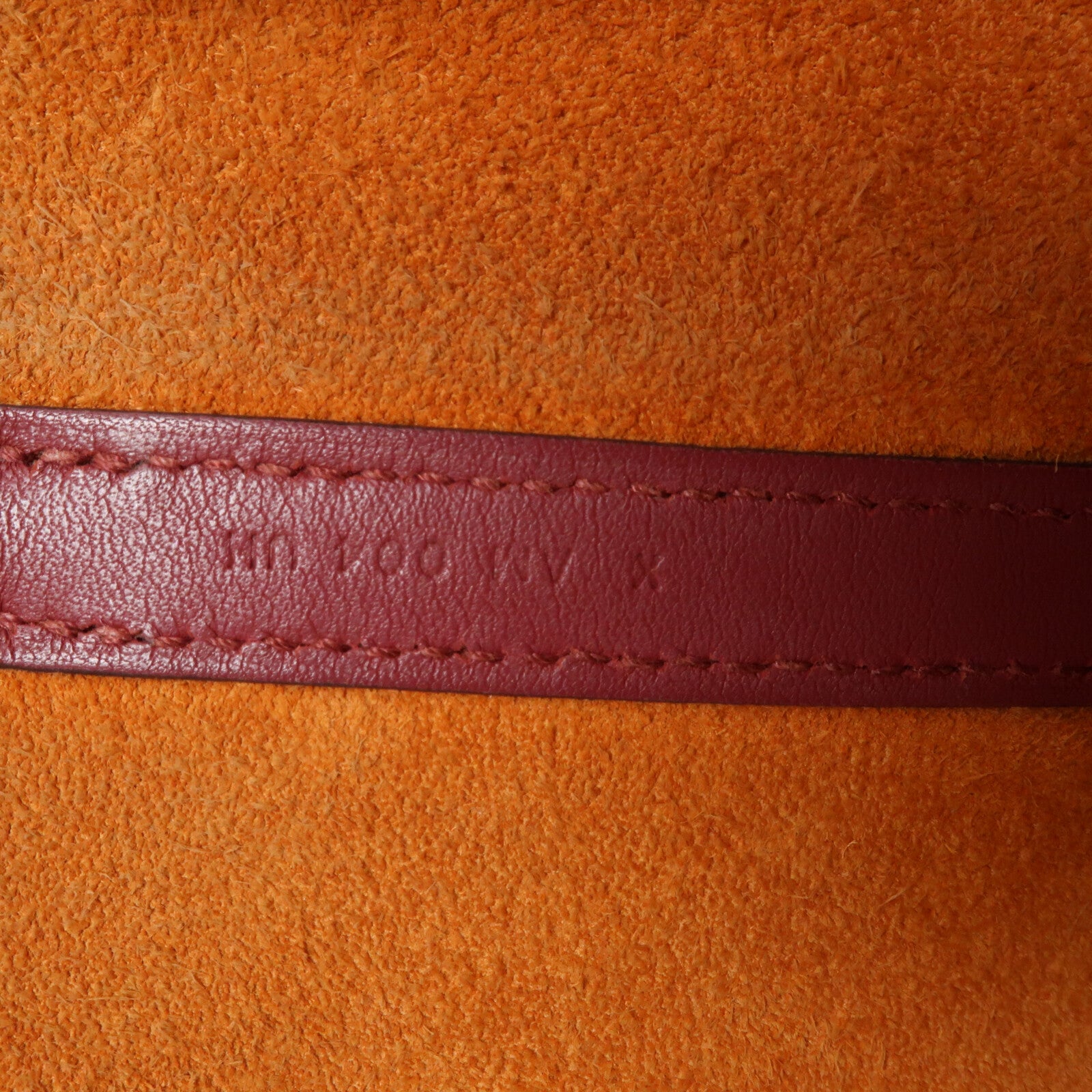 HERMES Clemence皮革Picotin MM銀扣手挽袋Rouge Grenade/Orange