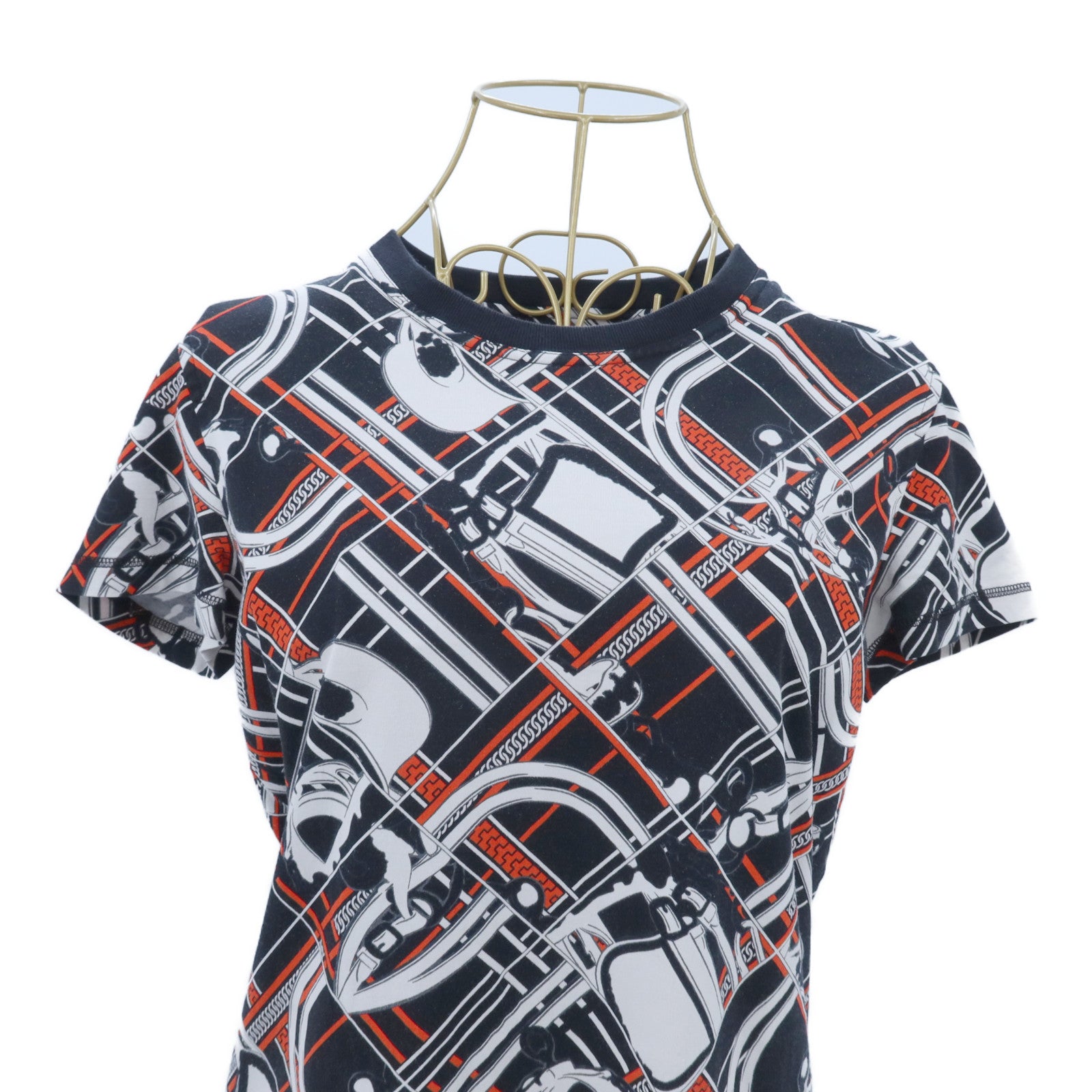 HERMES Cotton Tartan Et Chaines Mi One-Piece連身裙