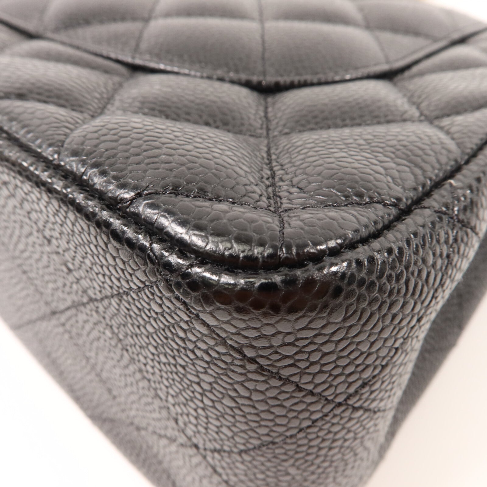 CHANEL 牛皮皮革Large Classic鏈帶肩背袋