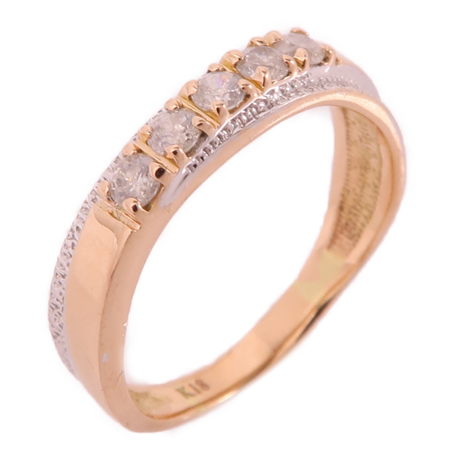 JEWELRY 18K玫瑰金Diamond Ring鑽石戒指US#3.5