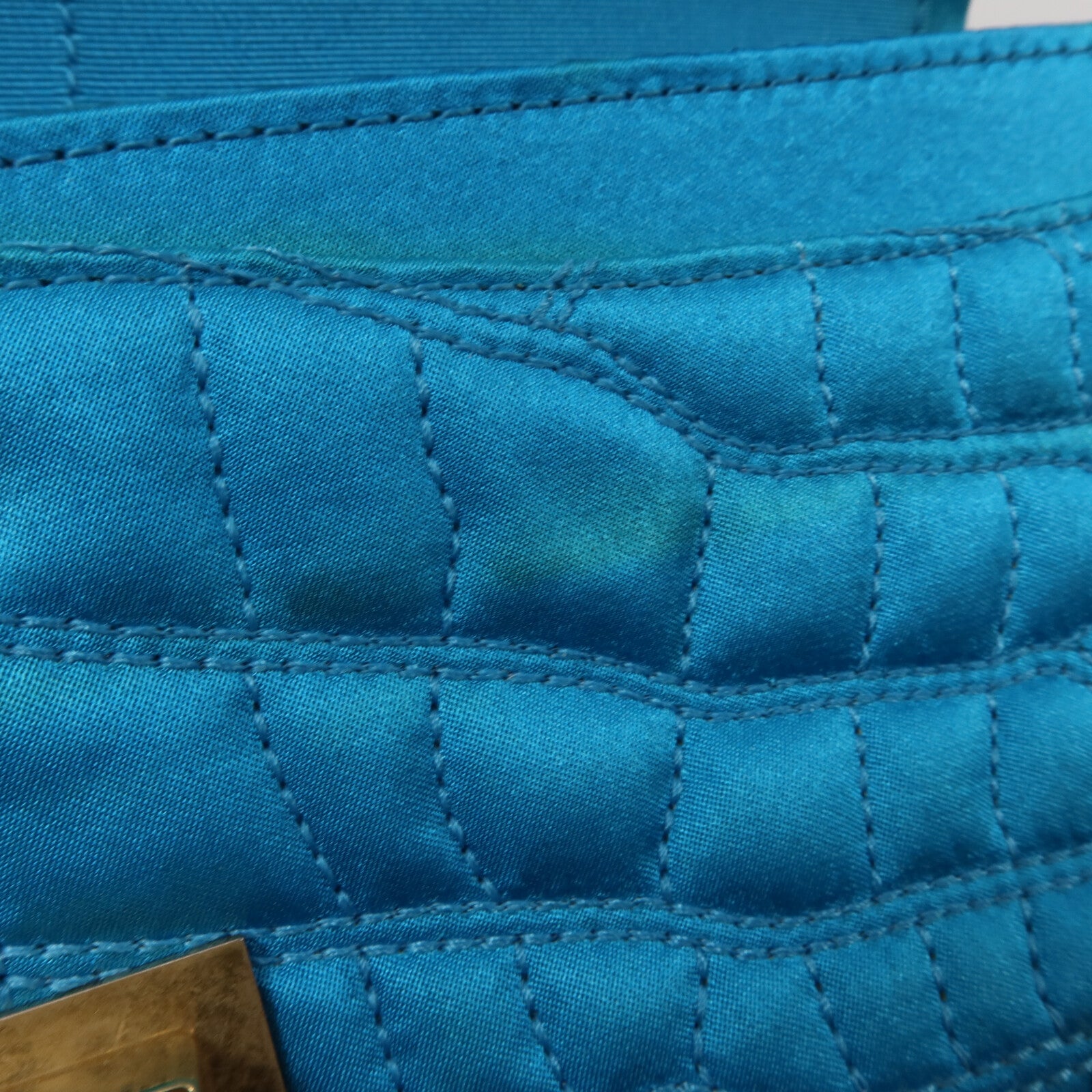 CHANEL Satin 2.55 East West鏈帶肩背袋
