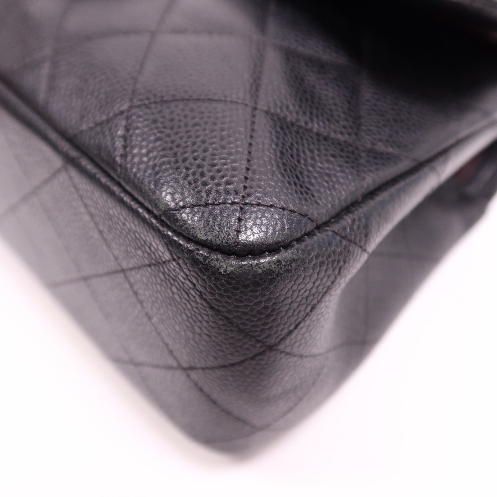 CHANEL 牛皮皮革Large Classic金扣鏈帶肩背袋