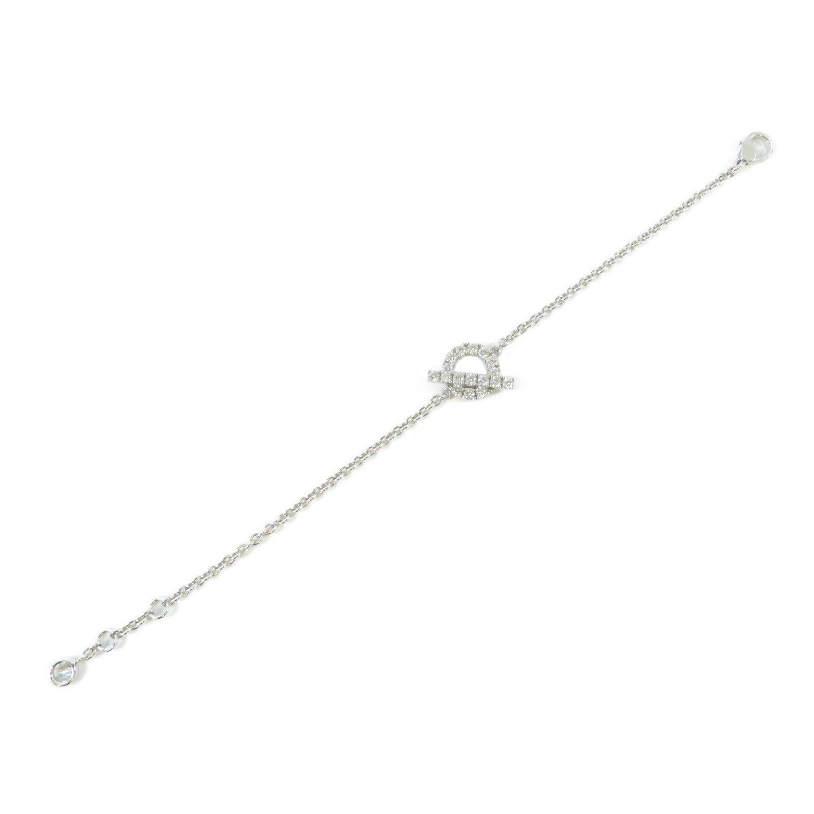 HERMES 【激減優惠】18K白金Finesse XS Diamond Bracelet 0.55ct鑽石手鏈#14.25cm