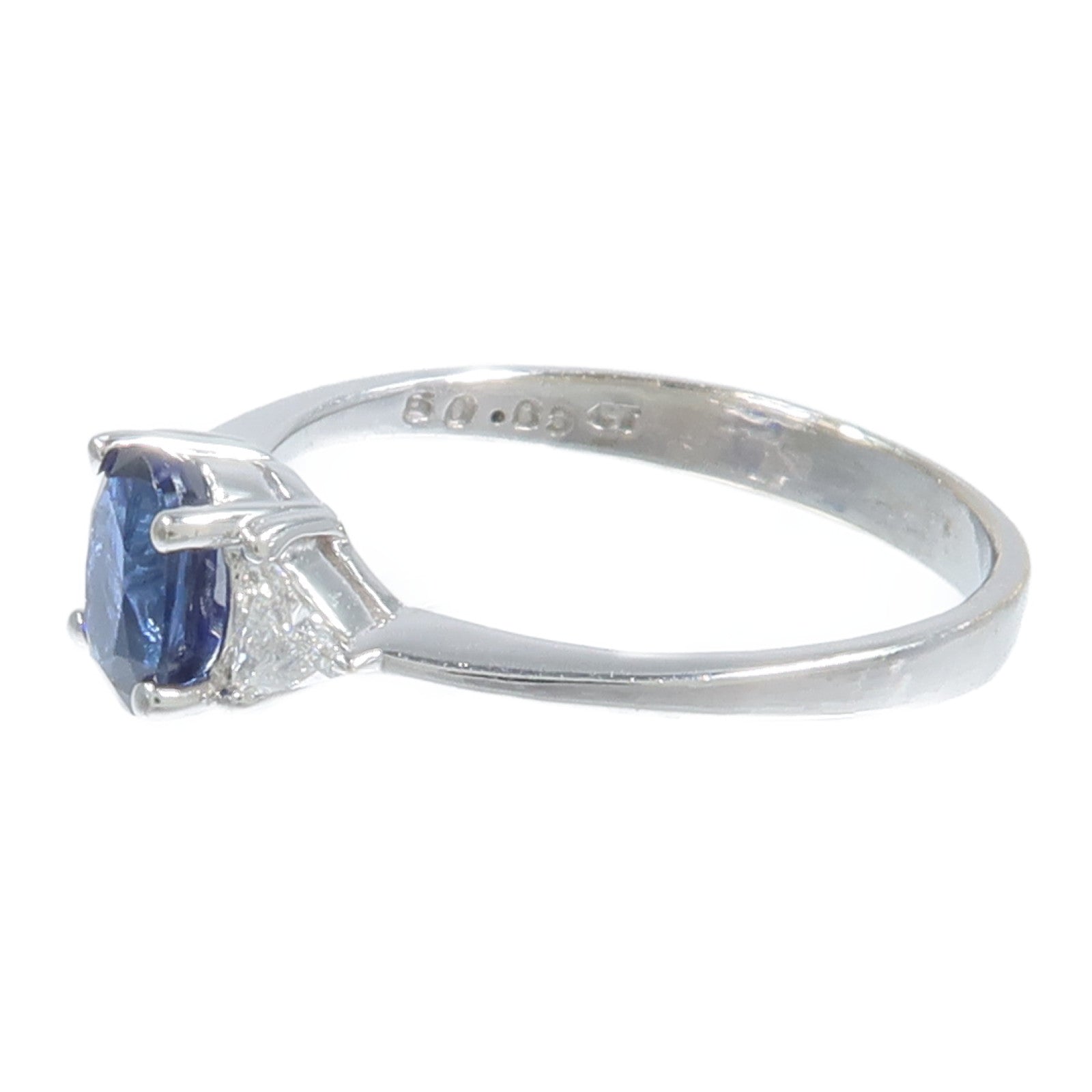 JEWELRY 18K白金Sapphire Ring藍寶石戒指