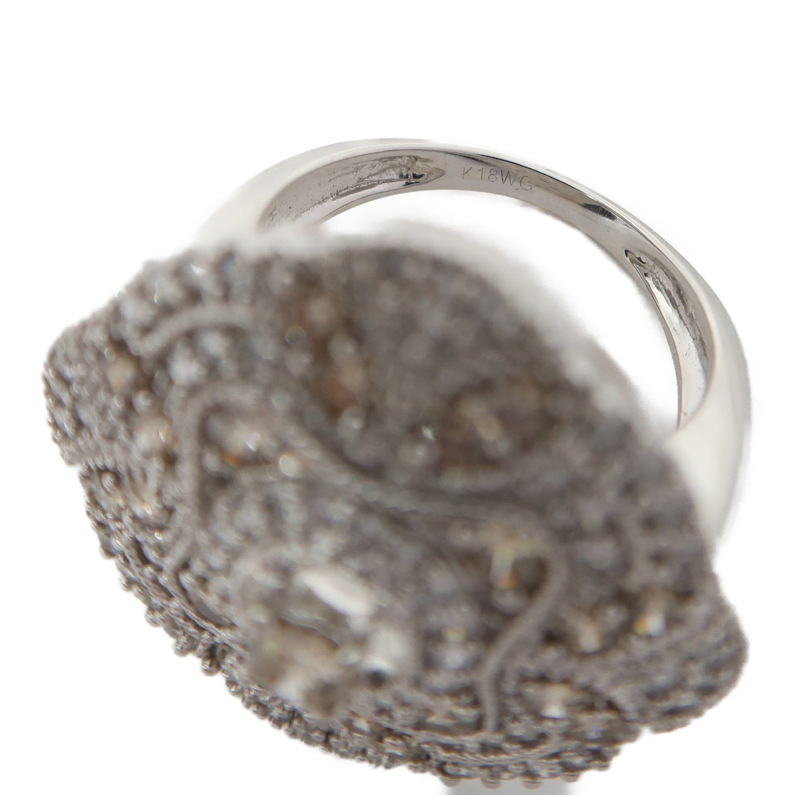JEWELRY 【激減優惠】18K白金Diamond 8.7g鑽石戒指US#6