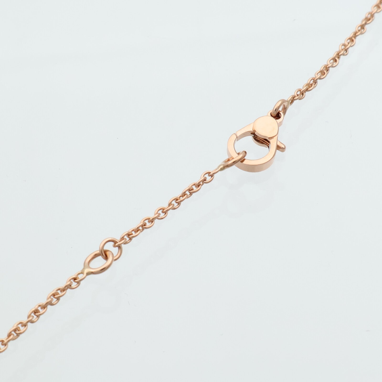 HERMES 18K玫瑰金Finesse Pendant鑽石項鍊