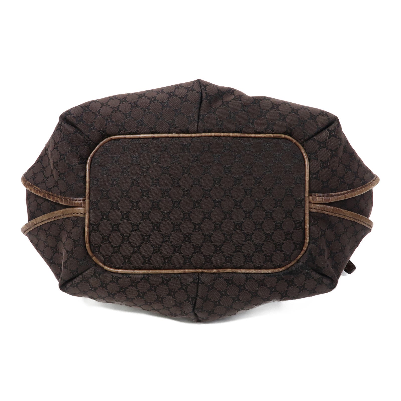 CELINE 帆布Shoulder Bag金扣肩背袋啡色