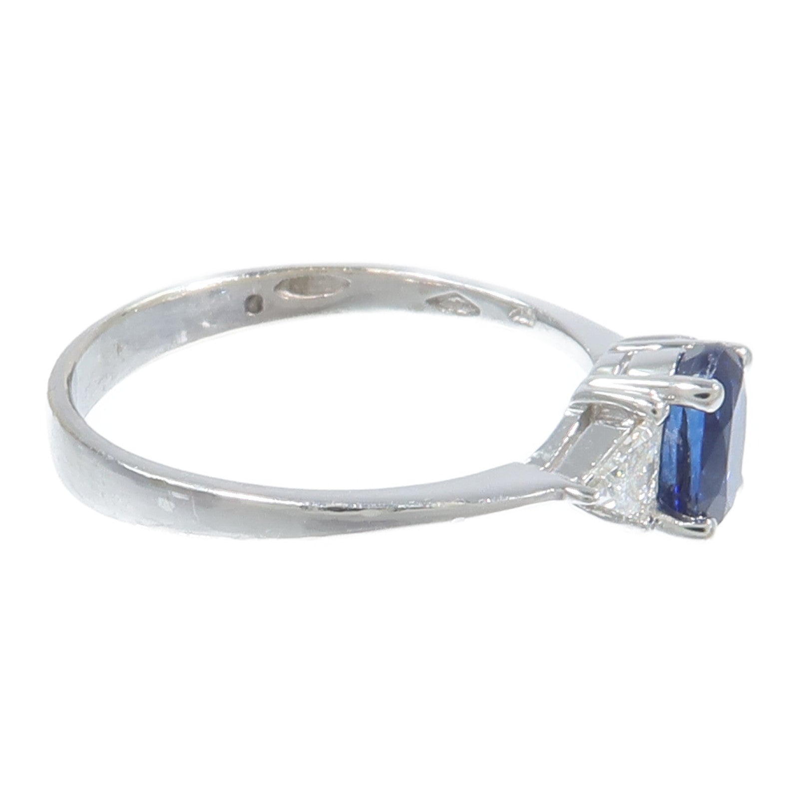 JEWELRY 18K白金Sapphire Ring藍寶石戒指