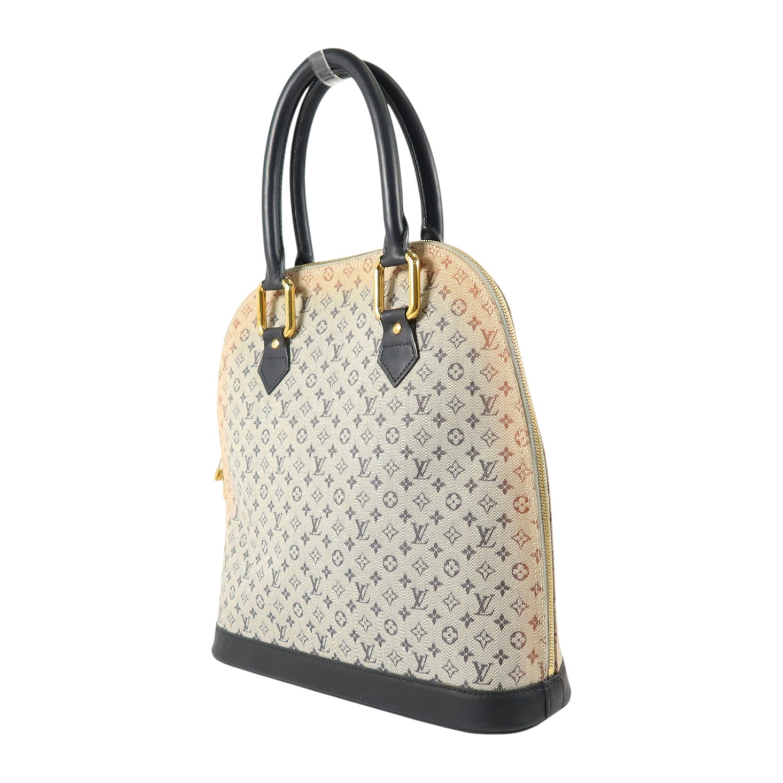 LOUIS VUITTON Monogram Mini Lin Alma Haut金扣手挽袋