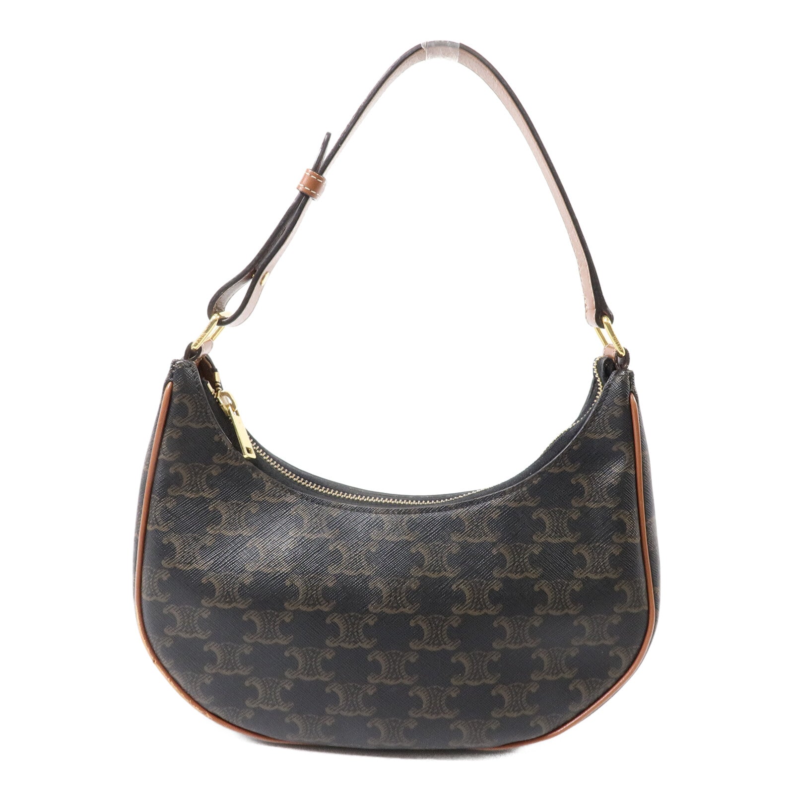 CELINE 塗層帆布Triomphe Ava Medium肩背袋