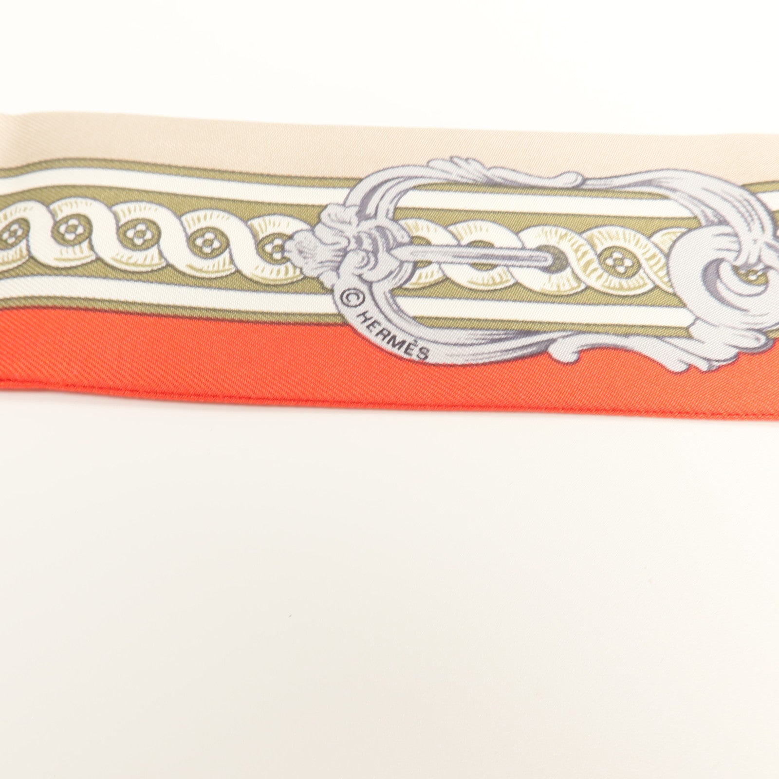 HERMES 【激減優惠】絲質Twilly絲巾
